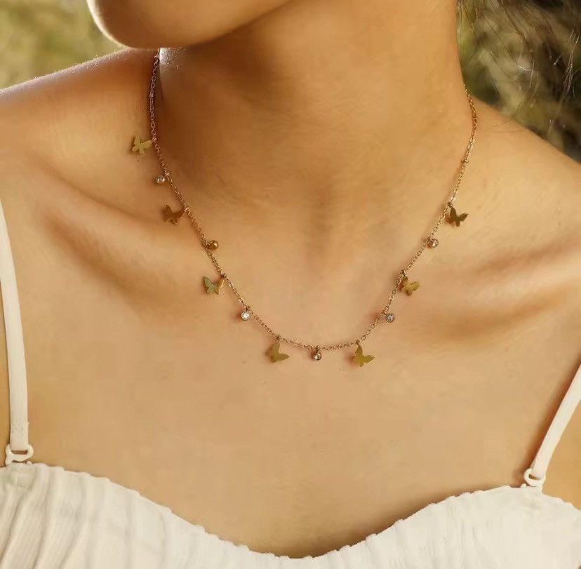 Other Butterfly Choker Necklace Size ONE SIZE - 3 Thumbnail