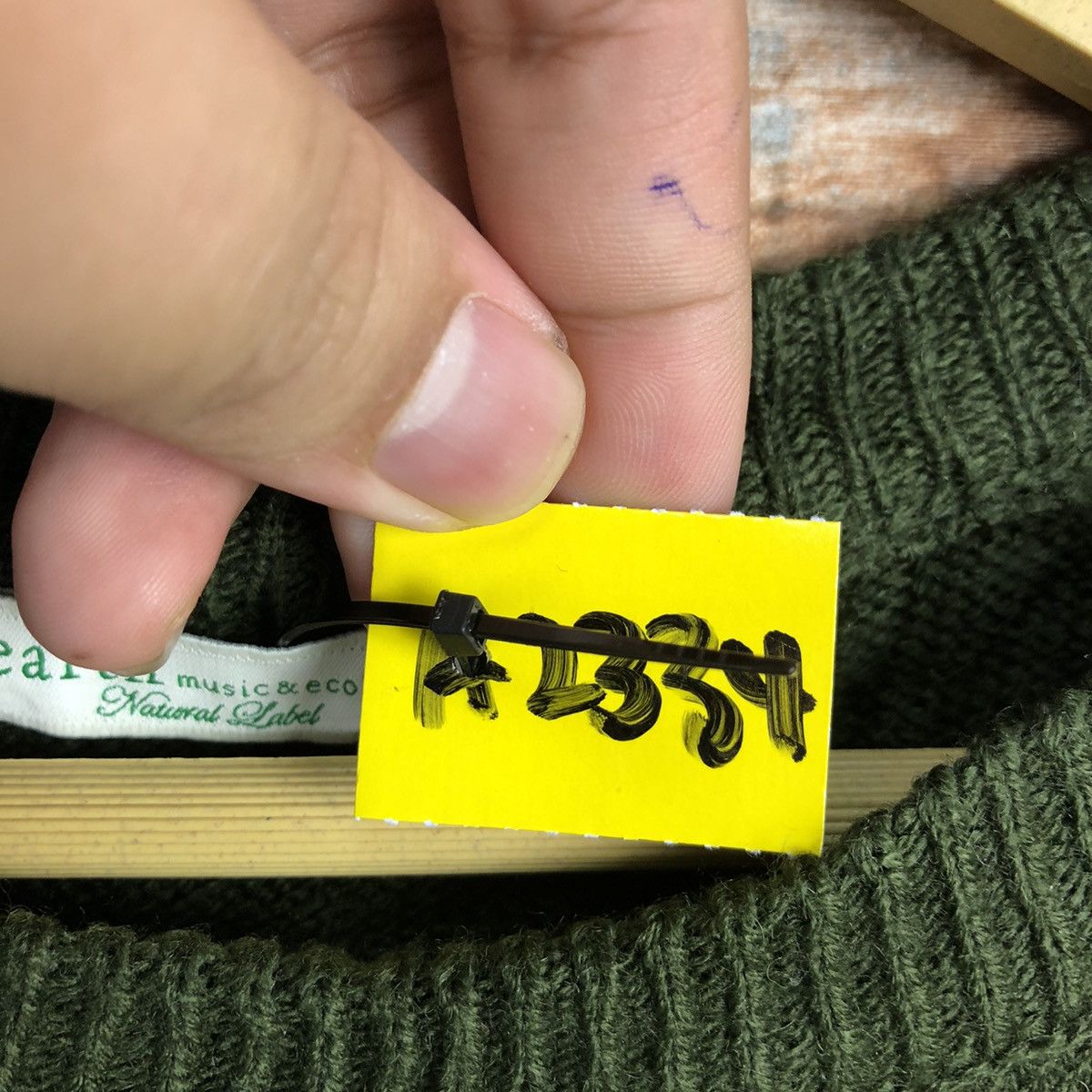 Homespun Knitwear × Japanese Brand Earth Music & Econology D.Green Knitwear #A2334 Size S / US 4 / IT 40 - 10 Thumbnail