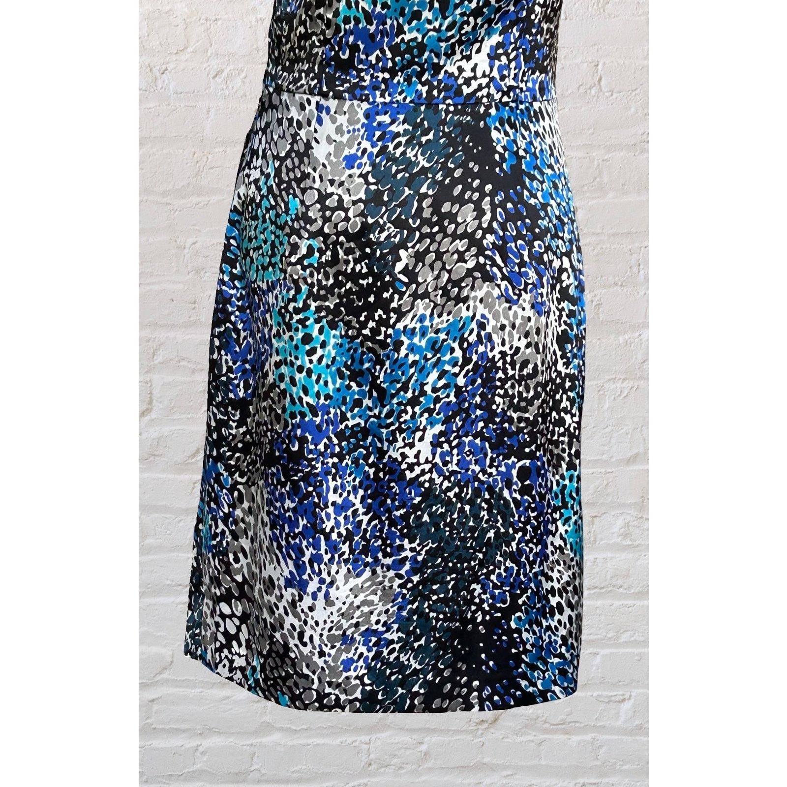 MAGGY LONDON Maggy London Print Ruched One Shoulder Cocktail Dress S 6 8 Size M / US 6-8 / IT 42-44 - 7 Thumbnail