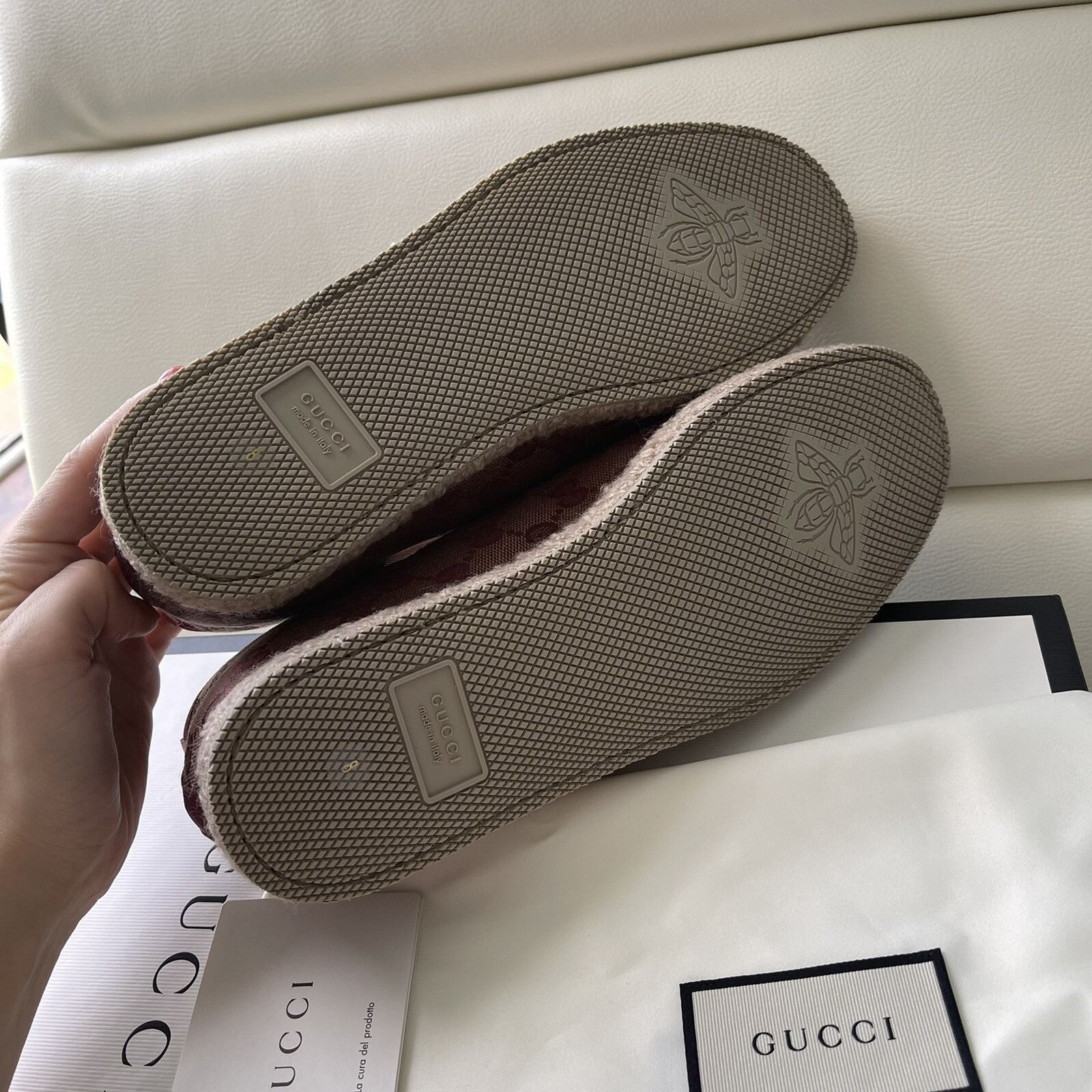 Gucci NIB $790 Gucci Men GG Monogram Sneakers Loafer Shoes Brown 9 Size US 9 / EU 42 - 10 Thumbnail