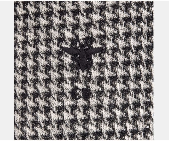 Dior o1w1db11124 Bow Collar Sweater in Black & White Size XS / US 0-2 / IT 36-38 - 3 Thumbnail
