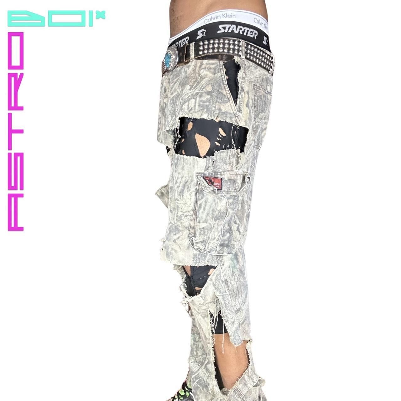 Other × Vintage ASTROBOI* Gray Deconstructed Ripped RealTree Pants - 36x32 Size US 36 / EU 52 - 5 Thumbnail