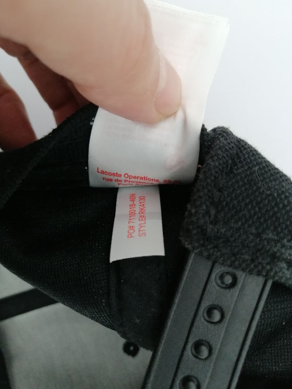 Lacoste Lacoste Live Petit Pique Cap Size ONE SIZE - 7 Thumbnail