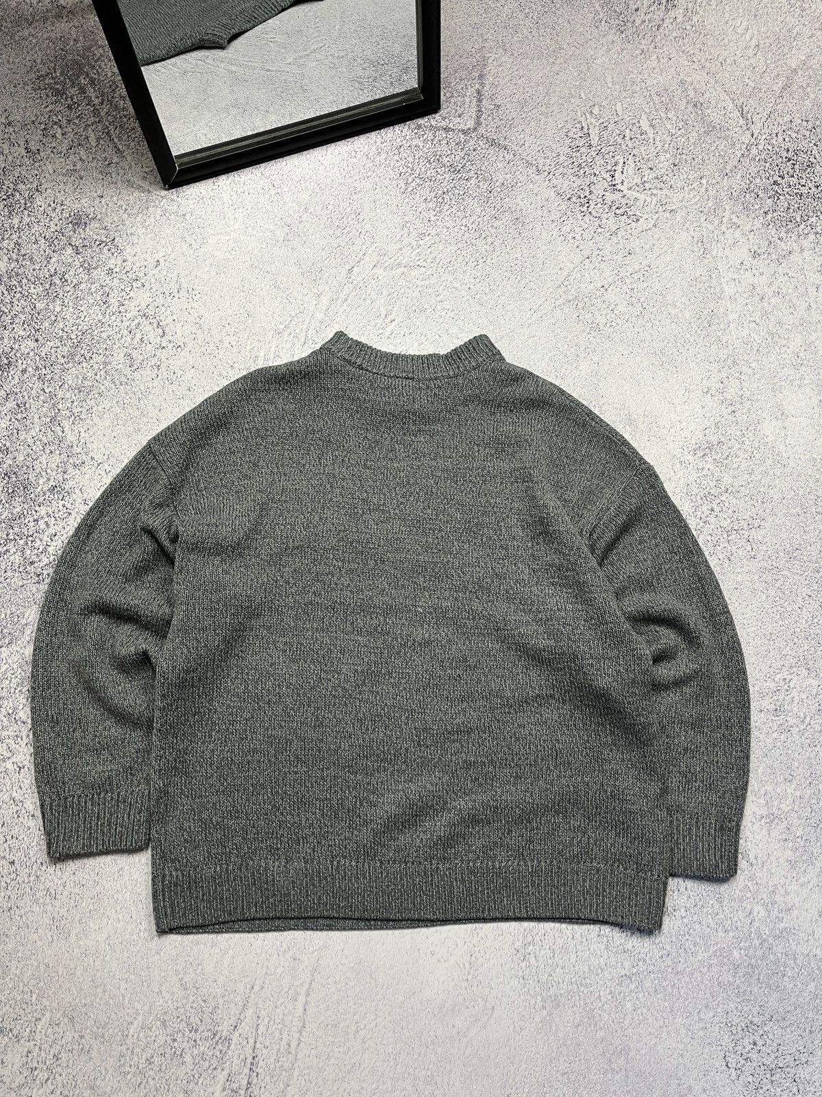 Other Vintage Y2k Nirvana Crazy Angel Big Logo Knit Sweater Boxy Size US M / EU 48-50 / 2 - 11 Thumbnail