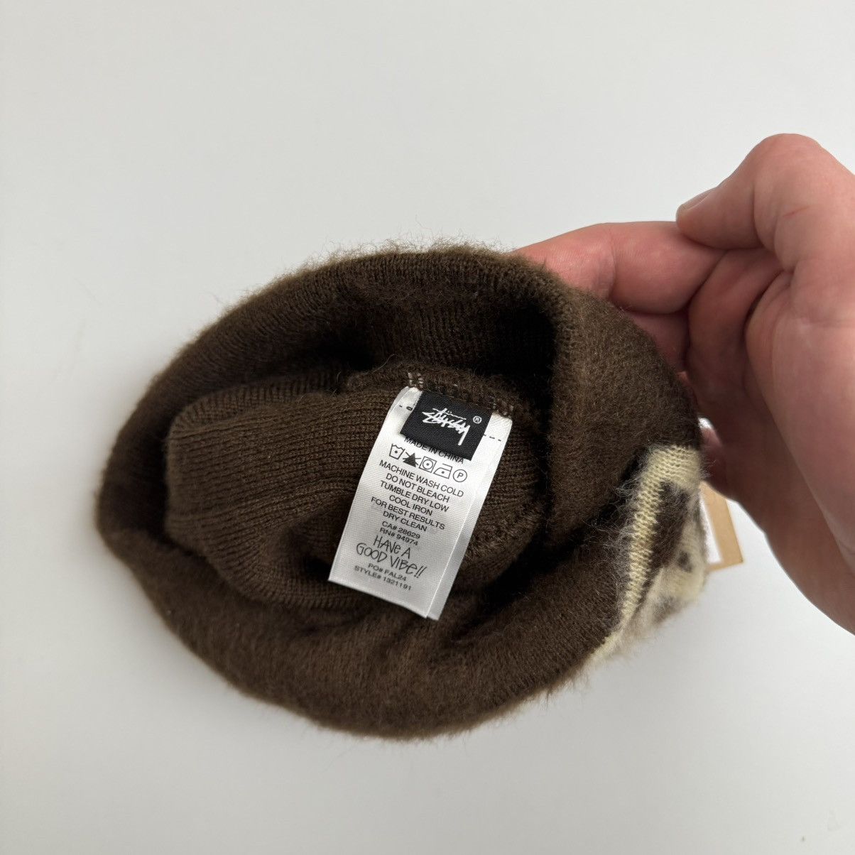 Stussy Stussy Brushed Out Stock Skullcap - Brown Beanie Hat Size ONE SIZE - 6 Thumbnail