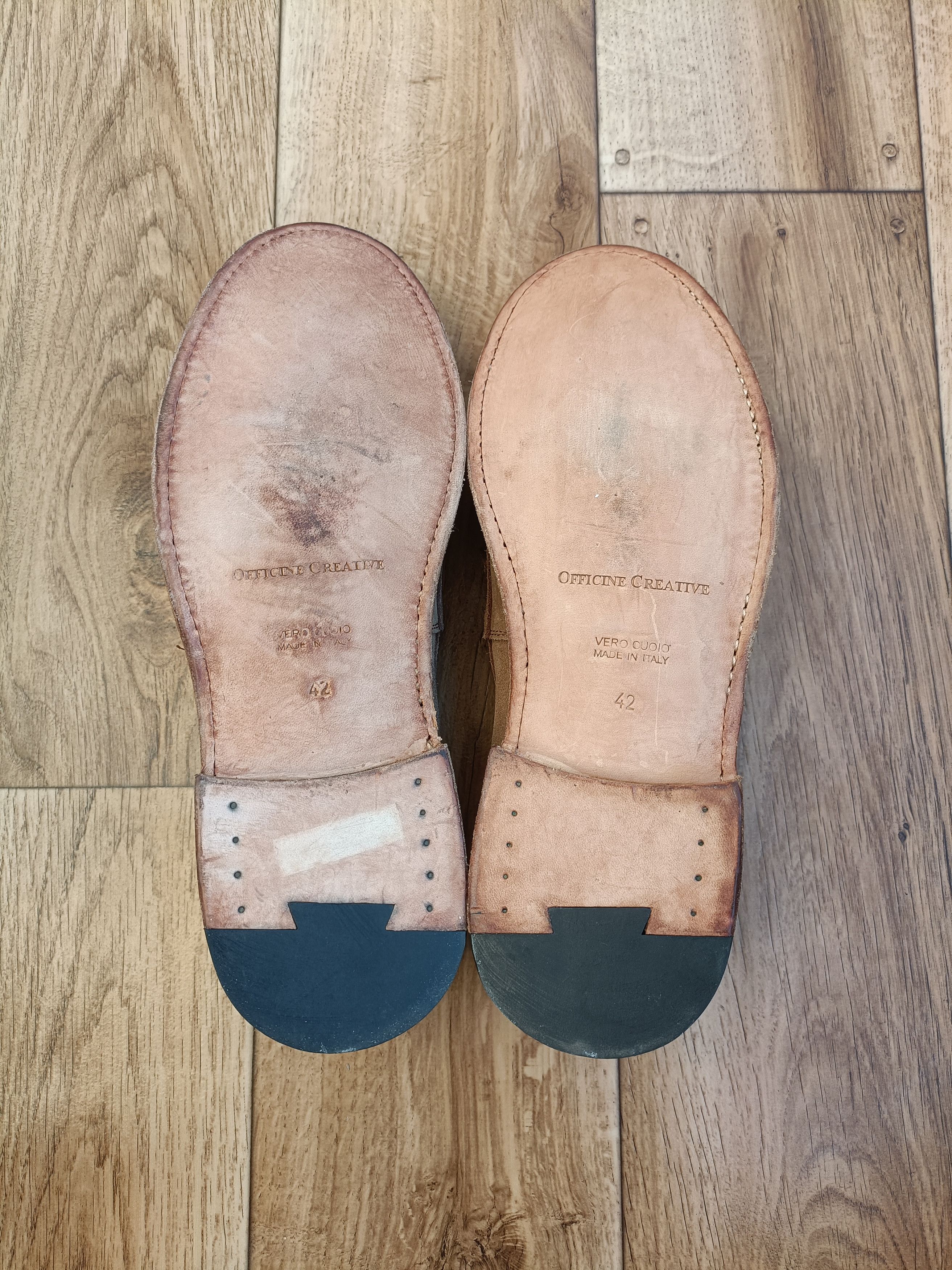 Officine Creative Officine Creative SAX 001 Taupe Suede Loafers Size US 9 / EU 42 - 10 Thumbnail
