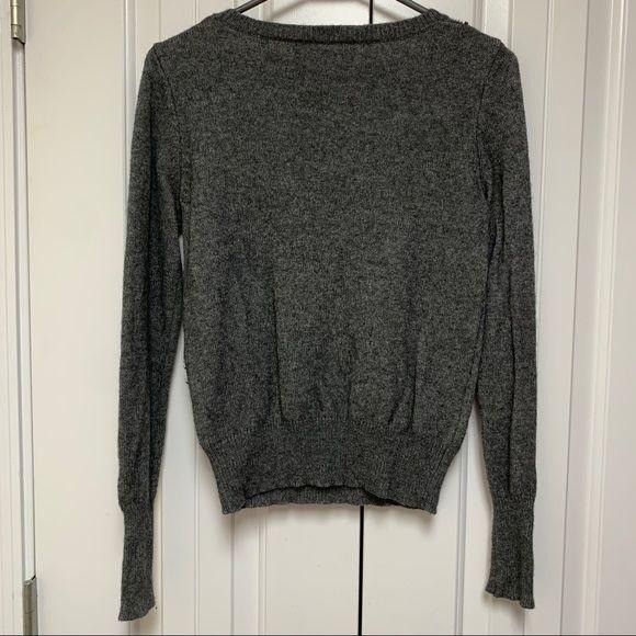 Loft Loft Grey Rhinestone Embellished Crewneck Sweater Small Size S / US 4 / IT 40 - 4 Thumbnail