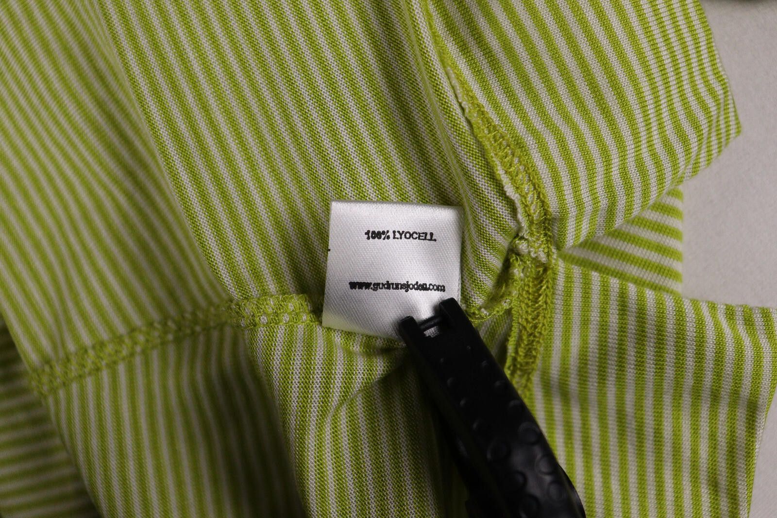 Designer Gugrun Sjoden Green Stripe Summer Blouson Dress Size M Size M / US 6-8 / IT 42-44 - 12 Thumbnail