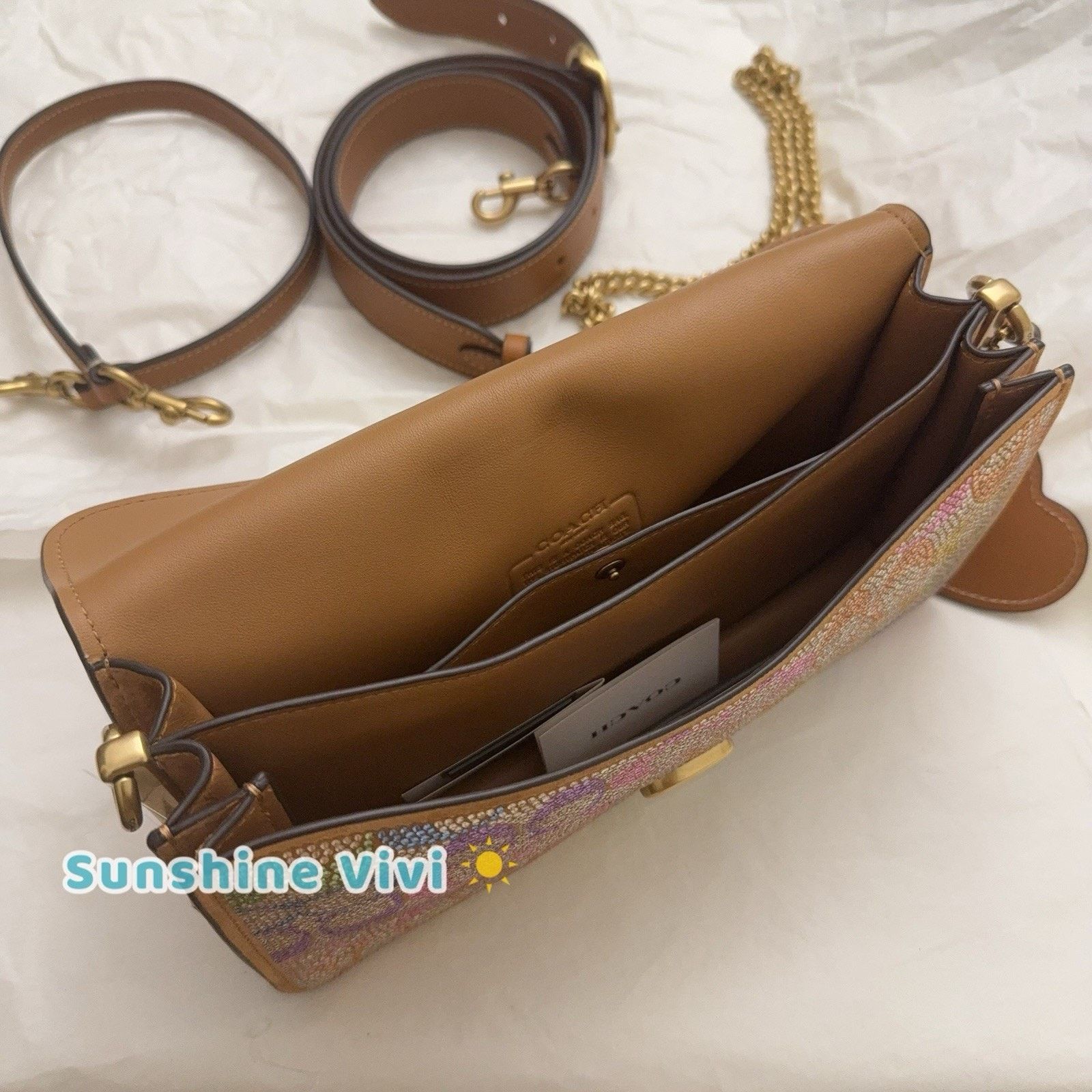 Coach NWT Coach Tabby 26 Signature Crystal Bag Rainbow CCX14 Size ONE SIZE - 8 Thumbnail