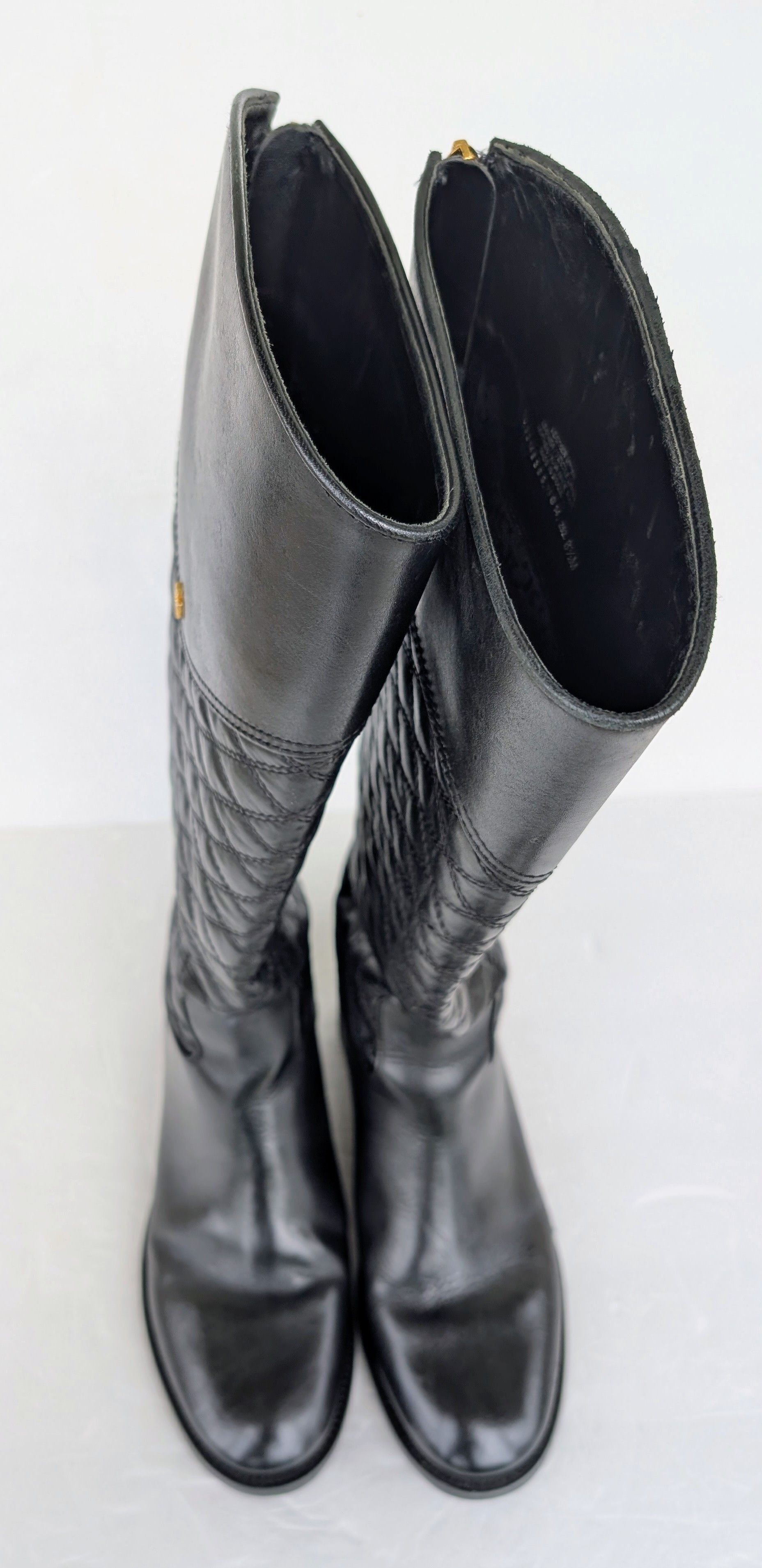 Tory Burch Tory Burch Claremont Quilted Leather Riding Boots Size 8.5M Size US 8.5 / IT 38.5 - 1 Thumbnail
