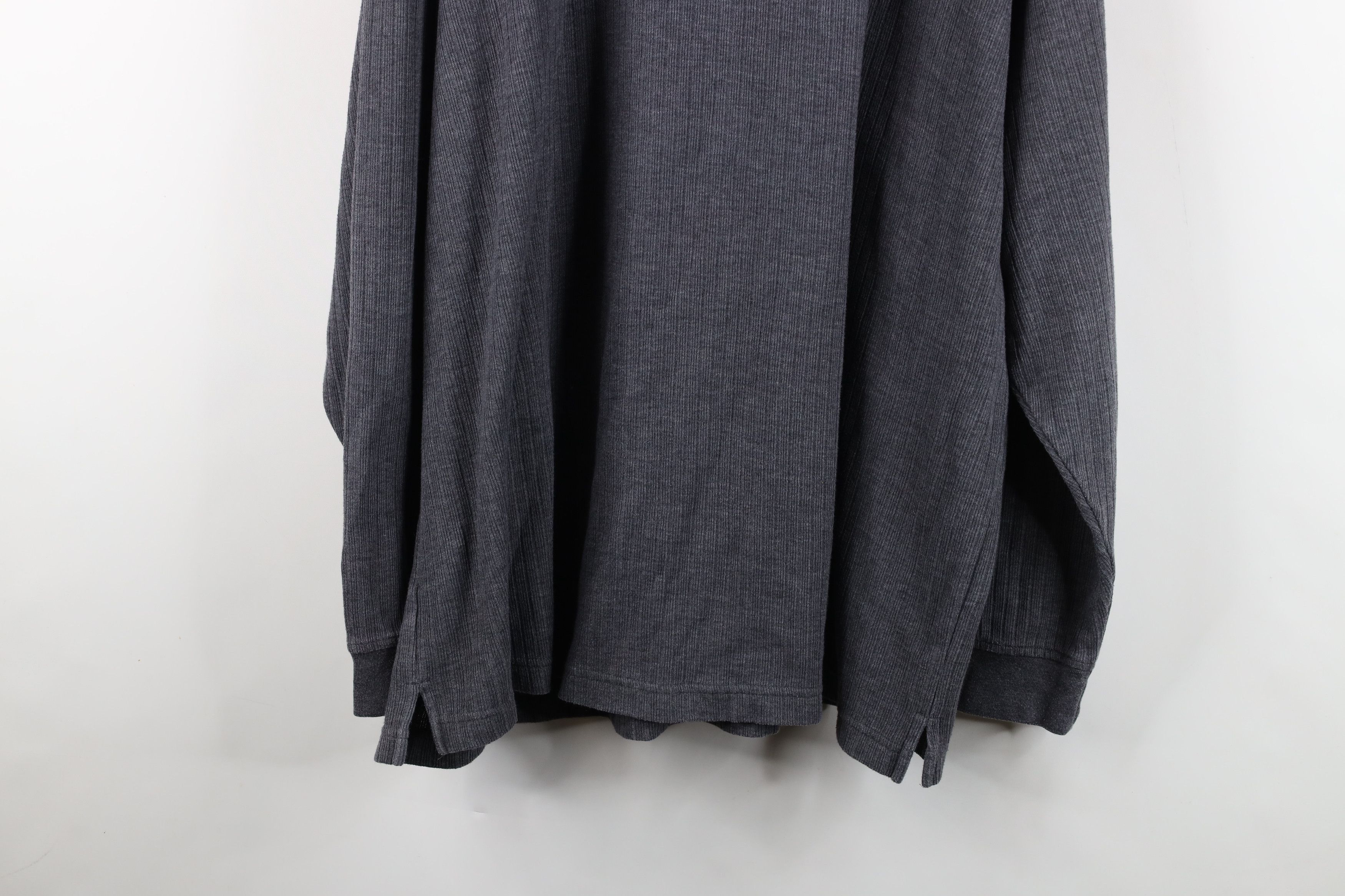 Vintage Vintage 90s Streetwear Ribbed Long Sleeve Henley T-Shirt Size US XXL / EU 58 / 5 - 12 Thumbnail