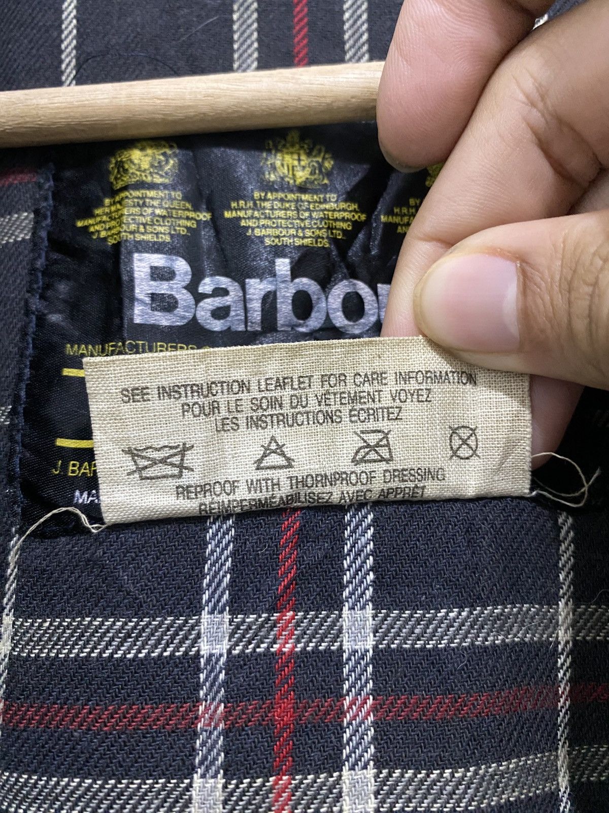 Barbour × Vintage Vintage Barbour Border Waxed Jacket 81cm/32in Hunting Size US S / EU 44-46 / 1 - 15 Thumbnail