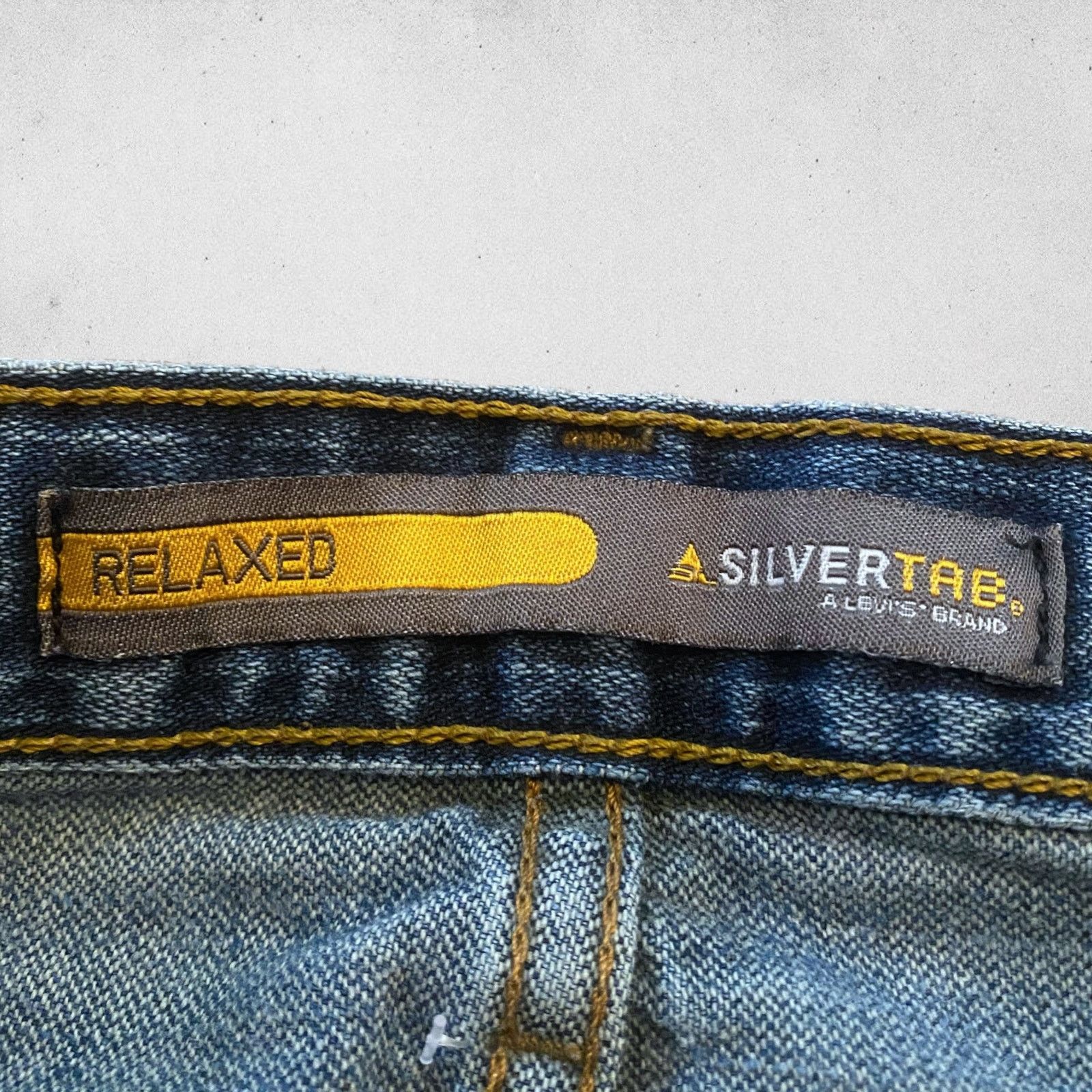 Levi's × Vintage Levi's Y2K Silvertab Relaxed Fit Jeans Denim Skater Grunge Size US 31 - 3 Thumbnail