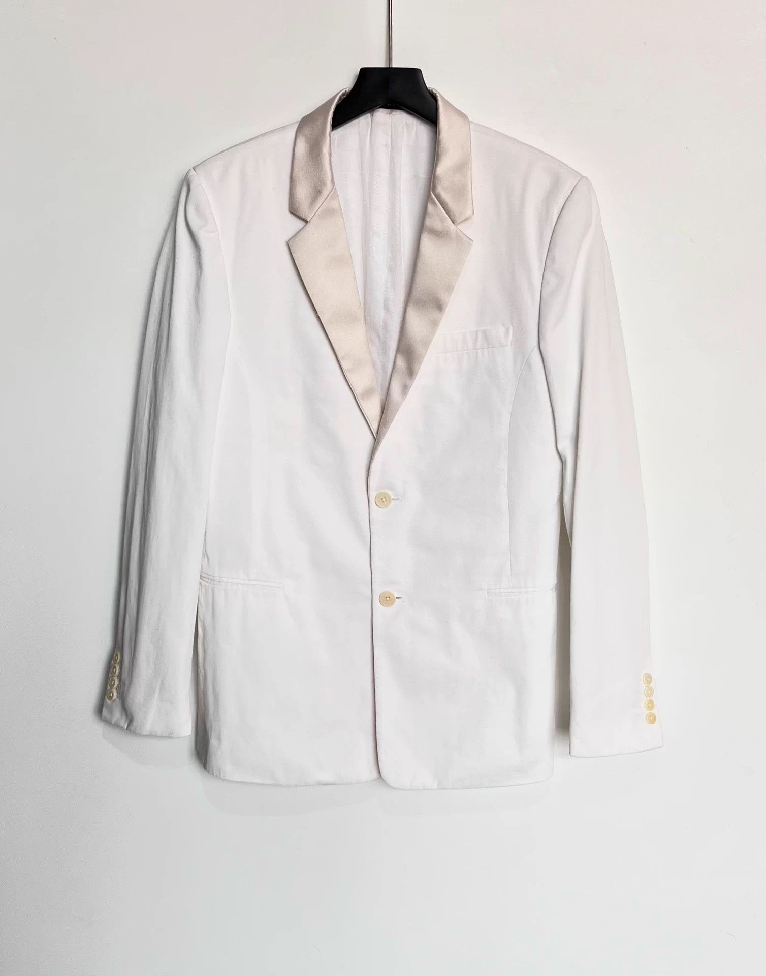 Givenchy Givenchy Satin Collar White Blazer 48 Size 48S - 1 Thumbnail