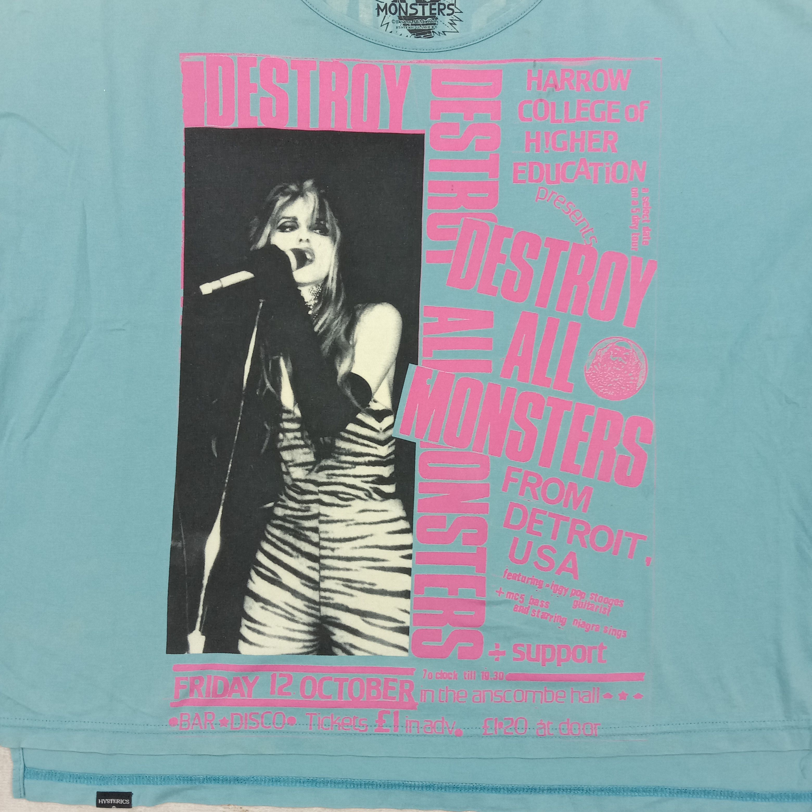 Hysteric Glamour Hysteric Glamour X Destroy All Monsters Tshirt C285N49 Size XL / US 12-14 / IT 48-50 - 2 Thumbnail