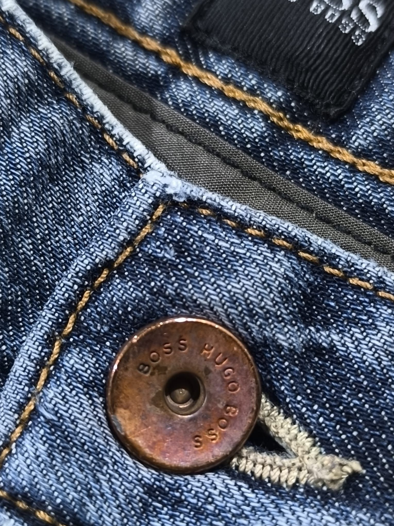 Hugo Boss boss faded distressed jeans rick owens balenciaga Size US 33 - 12 Thumbnail