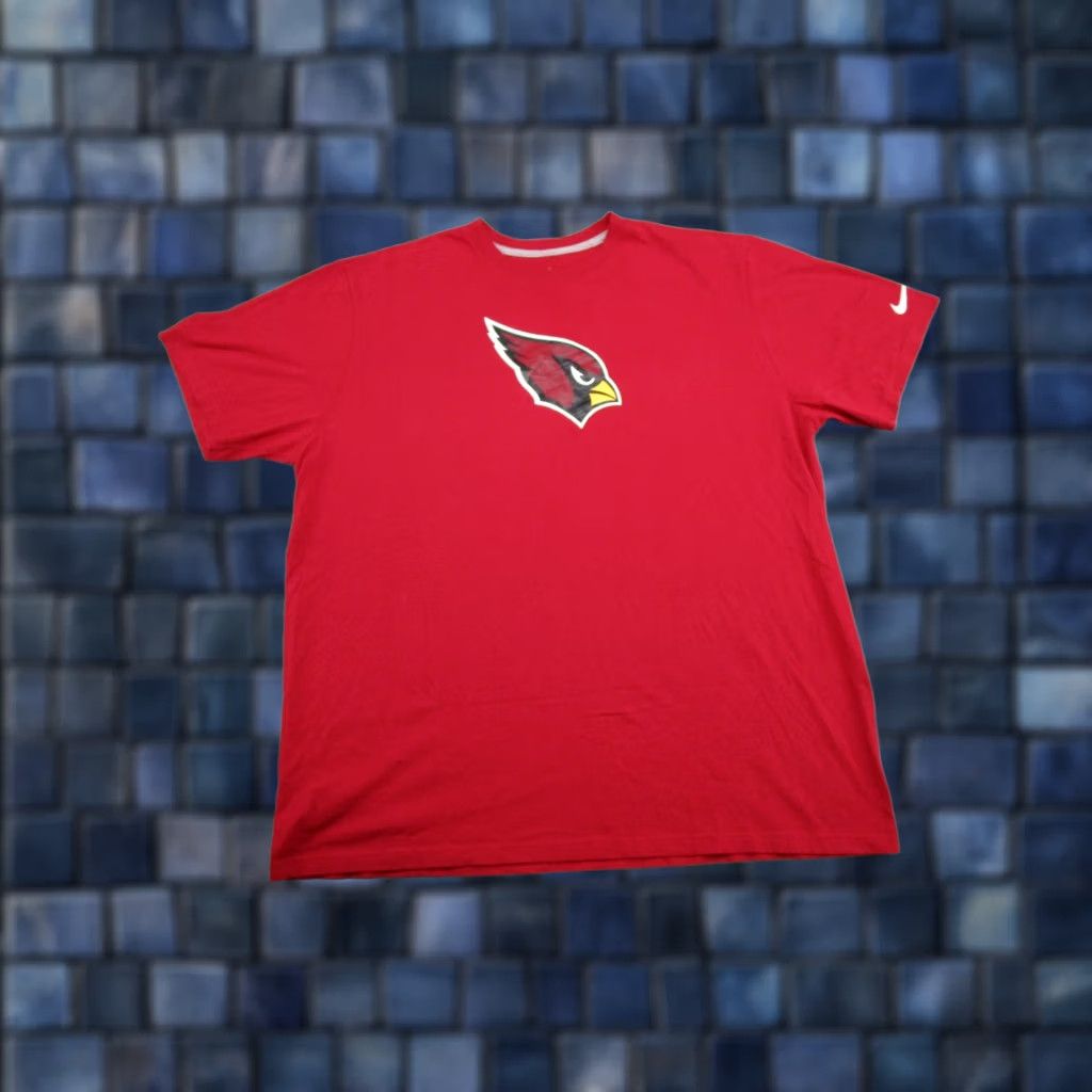 Nike Nike Shirt Mens 3XL Red NFL Team Apparel Arizona Cardinals Logo Graphic Size Size US XXL / EU 58 / 5 - 1 Thumbnail