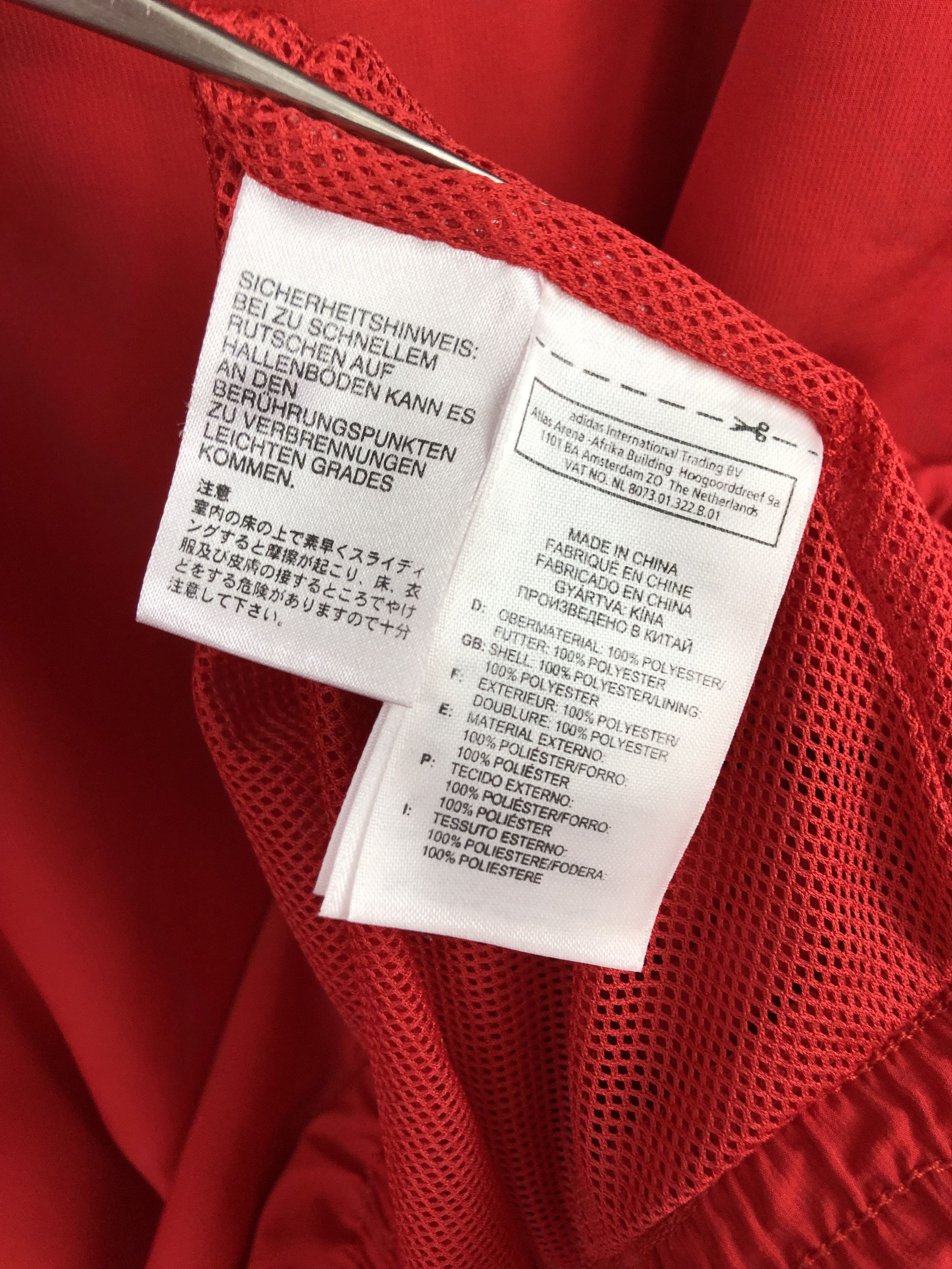 Adidas Vintage Munster Rugby Adidas Jacket Track Top Rare Red Size US L / EU 52-54 / 3 - 12 Thumbnail