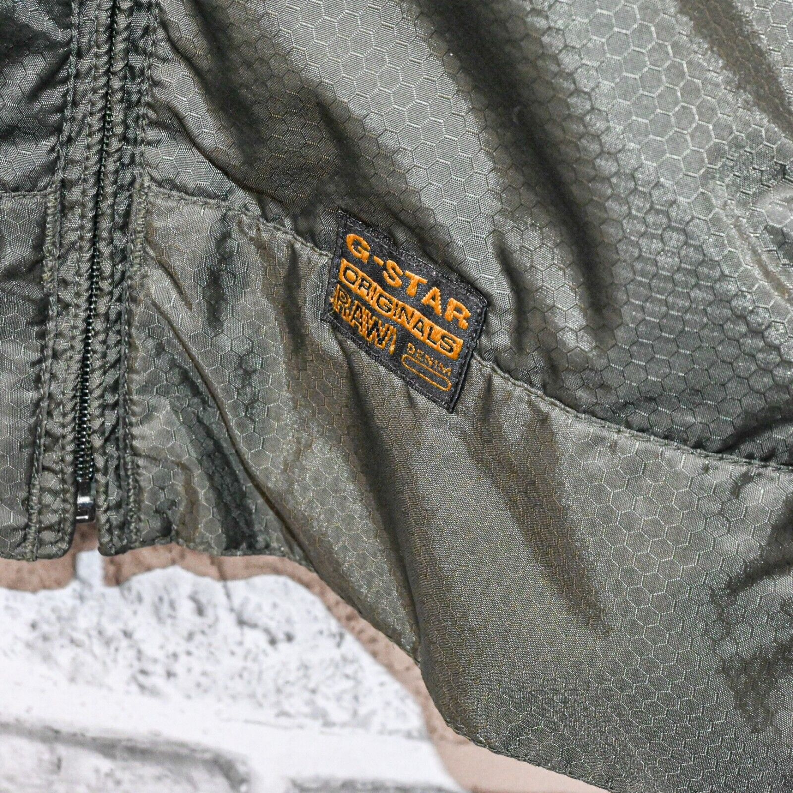 G-Star G Star RAW Men's Zip up Lightweight Jacket in olive Green Size US XL / EU 56 / 4 - 7 Thumbnail