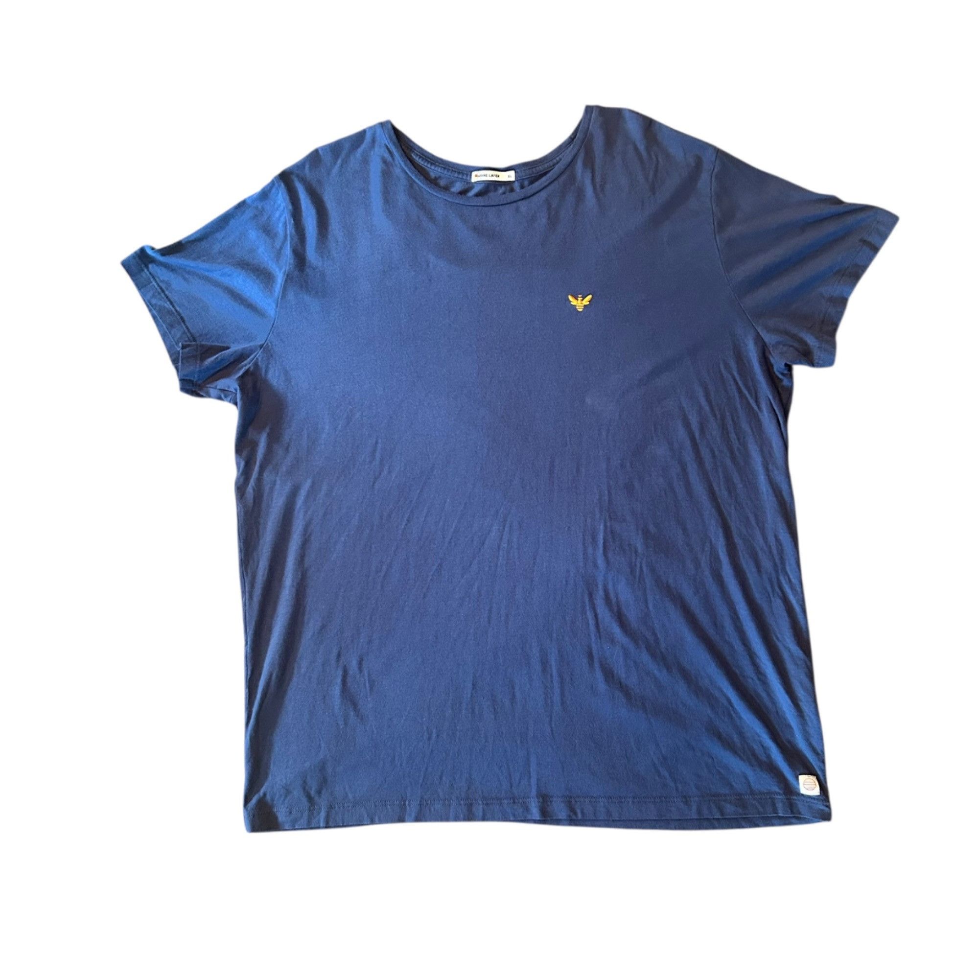 Marine Layer Marine Layer Blue Supima Cotton Modal Blend Embroidered Tee Size US XL / EU 56 / 4 - 1 Thumbnail