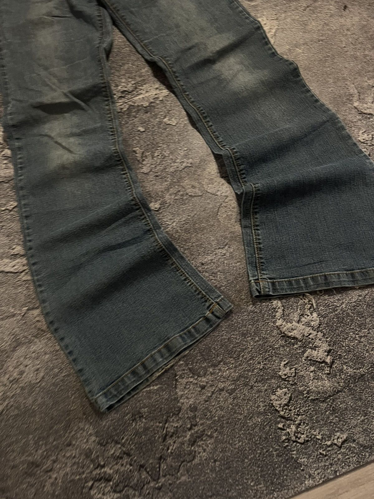 Vintage Balenciaga Style Swag Flare Darkwear Denim / Archive Vintage Size US 30 / EU 46 - 2 Thumbnail