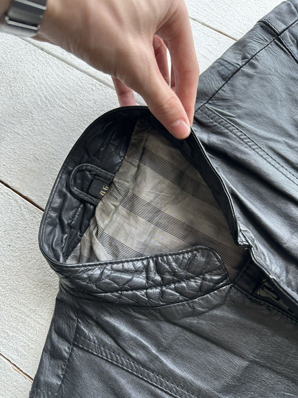 Genuine Leather × Vintage 90s 🚨Vintage Leather WEST Flight Bomber RARE MOTORCYCLE Size US M / EU 48-50 / 2 - 3 Thumbnail
