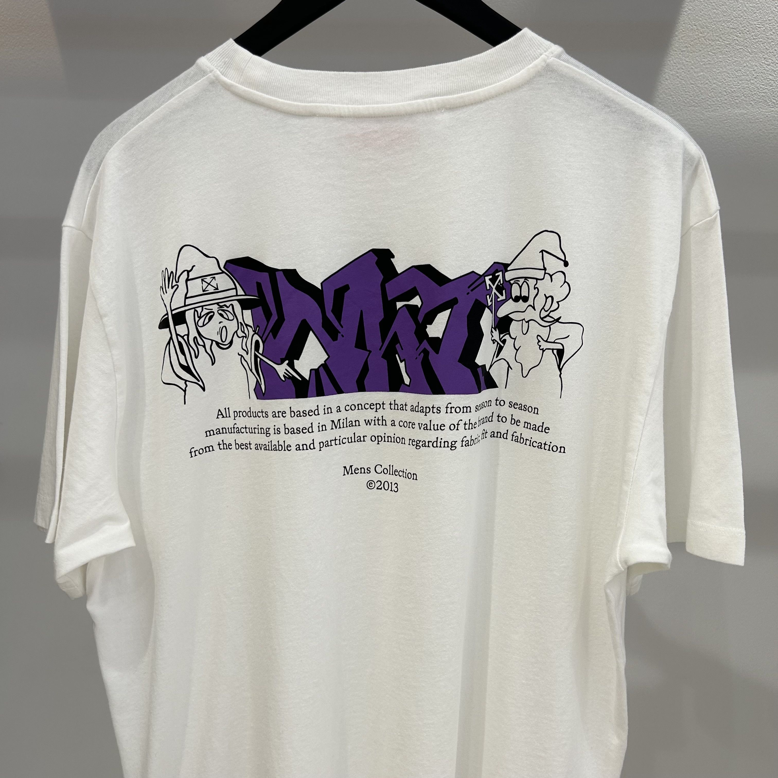 Off-White Off-White Wizard Graffiti Tee Size US XL / EU 56 / 4 - 3 Thumbnail