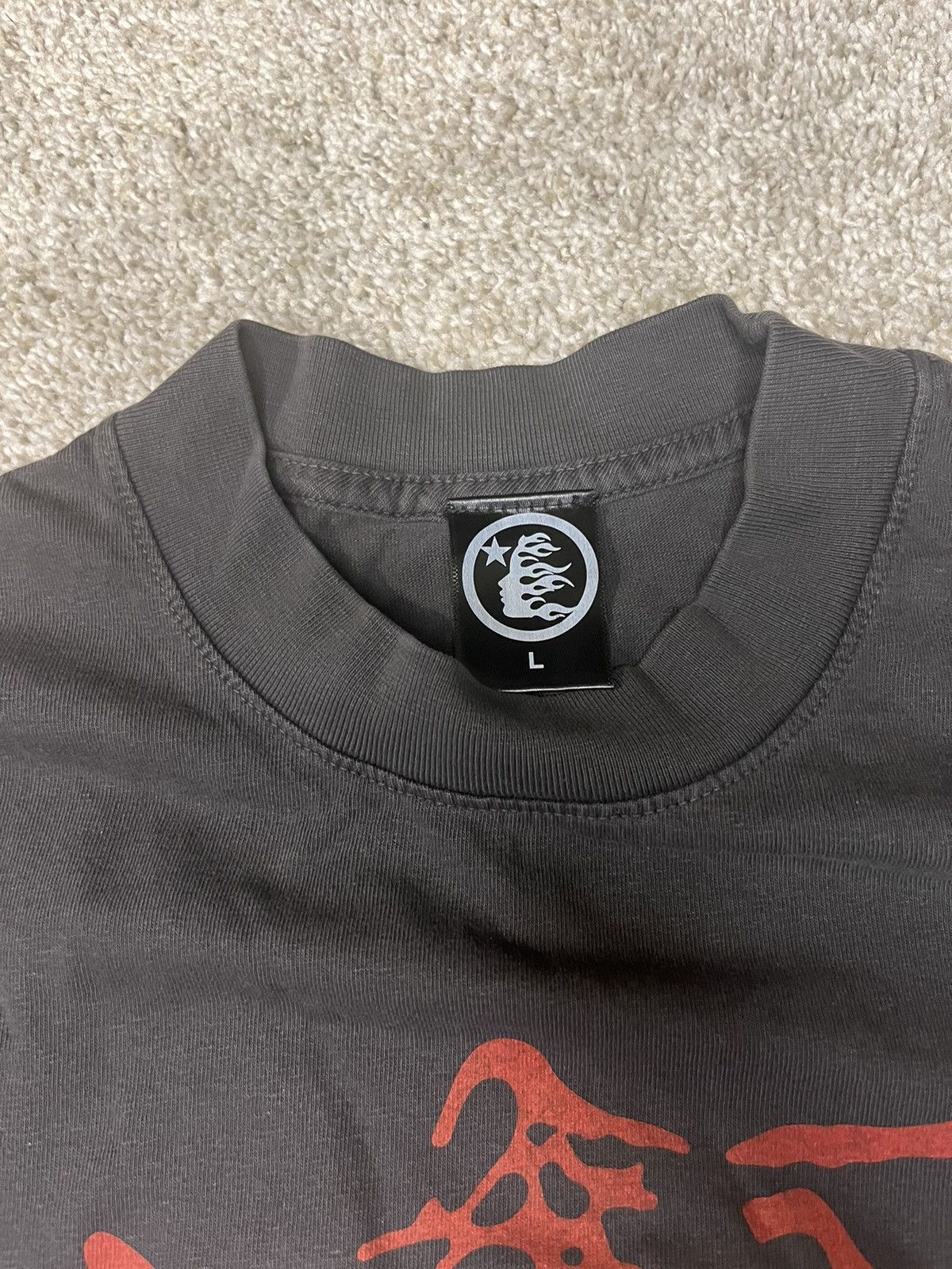HELLSTAR Hellstar Jesus Emblem T-Shirt Grey Size US L / EU 52-54 / 3 - 5 Thumbnail
