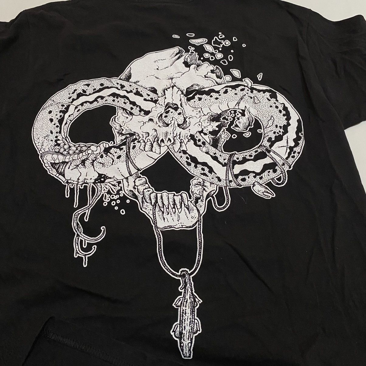 Band Tees Power Trip Spiky Snake Tshirt Band Thrash metal hardcore Size US M / EU 48-50 / 2 - 6 Thumbnail