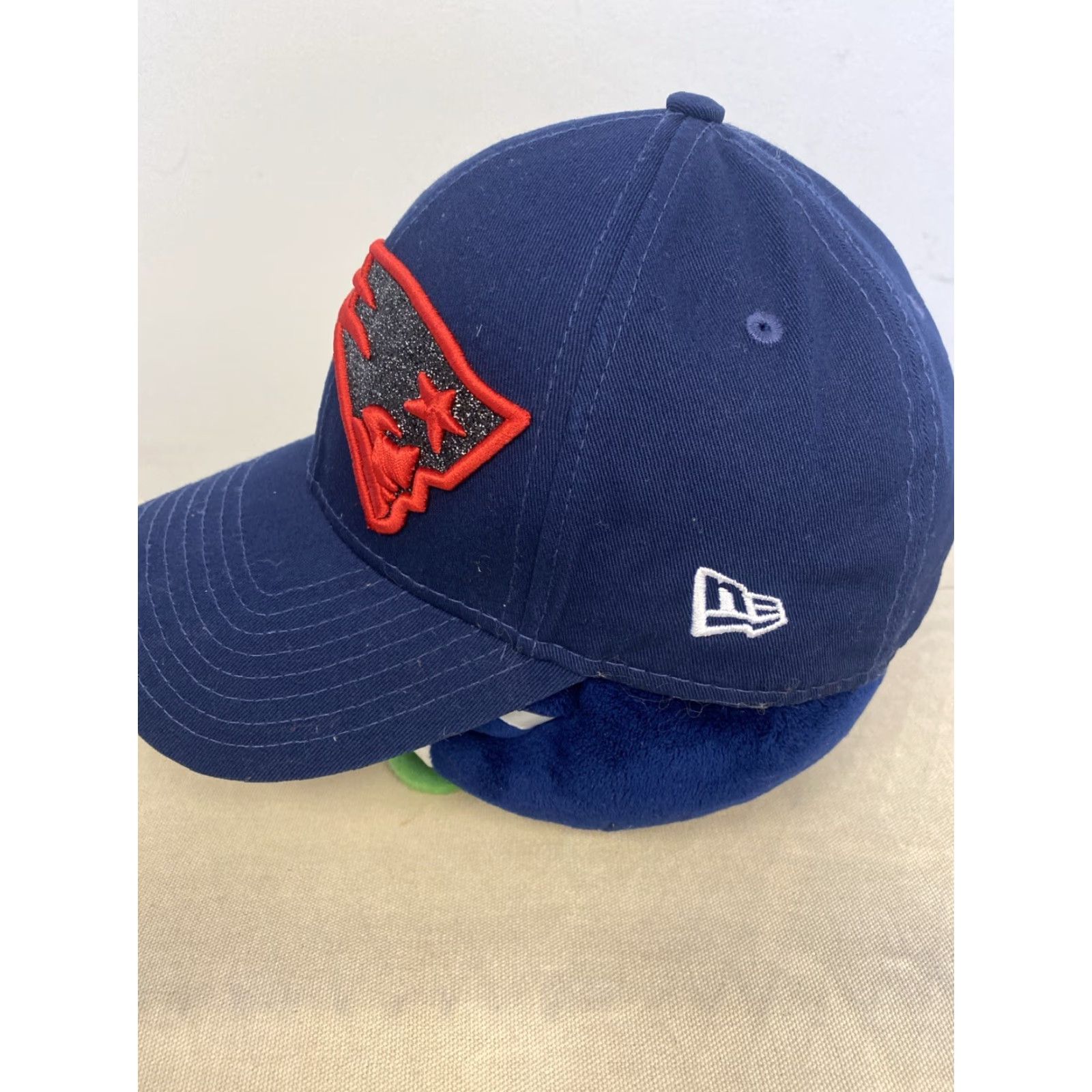 New Era RARE New Era New England Patriots Glitter Sequin Baseball Cap Women’s OS Navy Blue Patriotic Size ONE SIZE - 3 Thumbnail