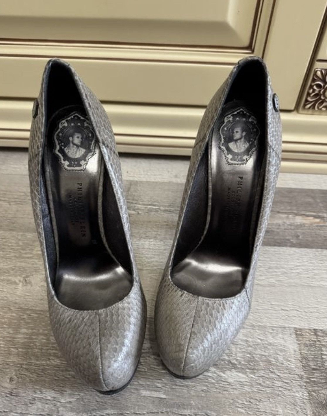 Philipp Plein Philipp Plein heels in python leather Size US 8.5 / IT 38.5 - 1 Thumbnail