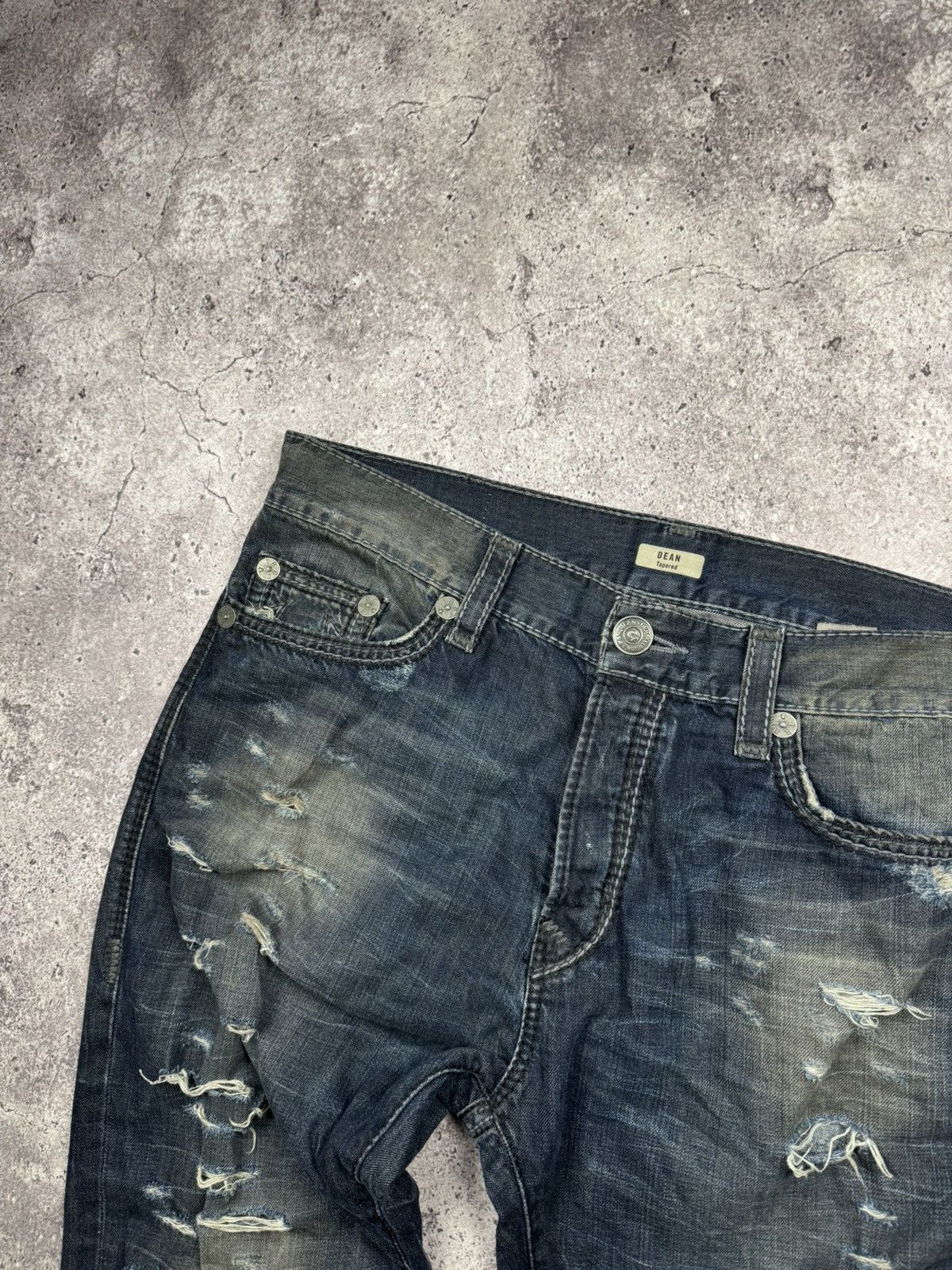True Religion True Religion Vintage Jeans Flared Wide Baggy Distressed Y2K Size US 31 - 9 Thumbnail