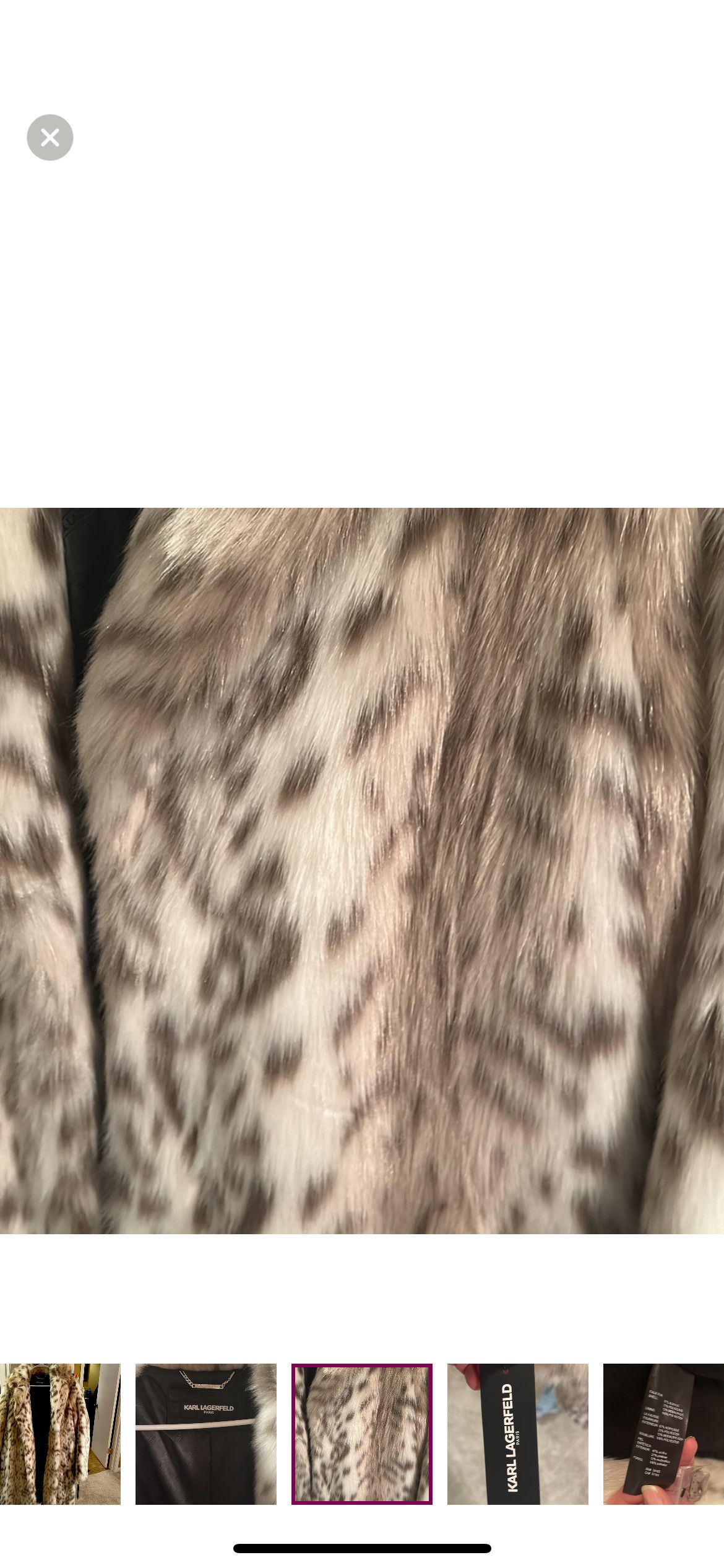 Karl Lagerfeld Karl Lagerfeld Paris Animal print cut coat Size L / US 10 / IT 46 - 2 Thumbnail