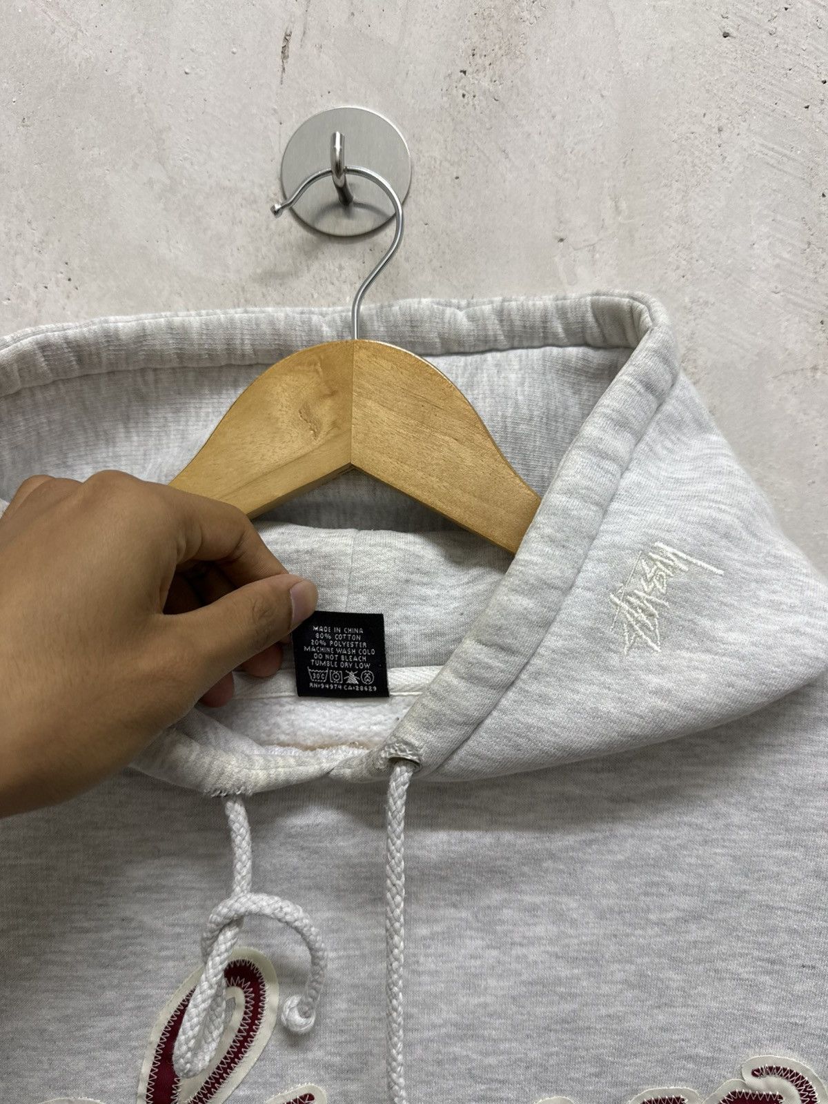 Stussy 2000s Stussy Spellout Pull Over Hoodie Size US XL / EU 56 / 4 - 6 Thumbnail