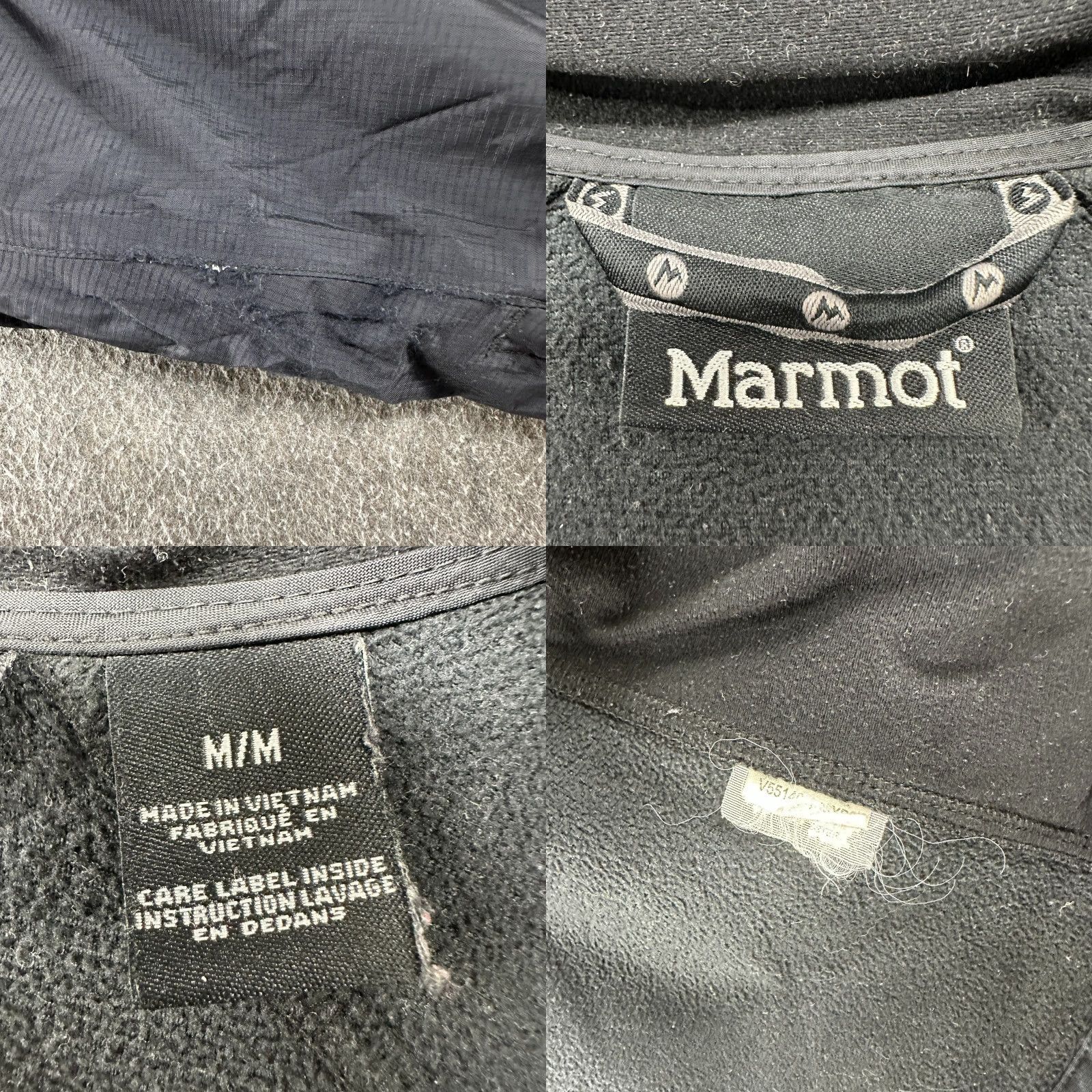 Marmot Marmot Jacket Womens Medium Black Windbreaker Hooded Taped Seams Nylon Rain Coat Windbreaker Jacket Womens Medium Black Size M / US 6-8 / IT 42-44 - 8 Thumbnail