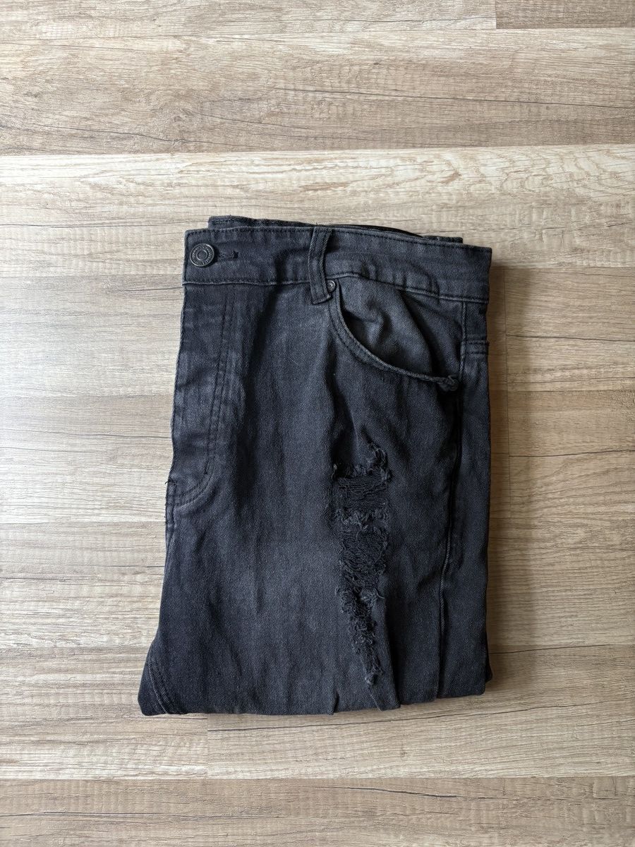 Boohoo BooHooMan Black Skinny Jeans Size US 34 / EU 50 - 1 Thumbnail