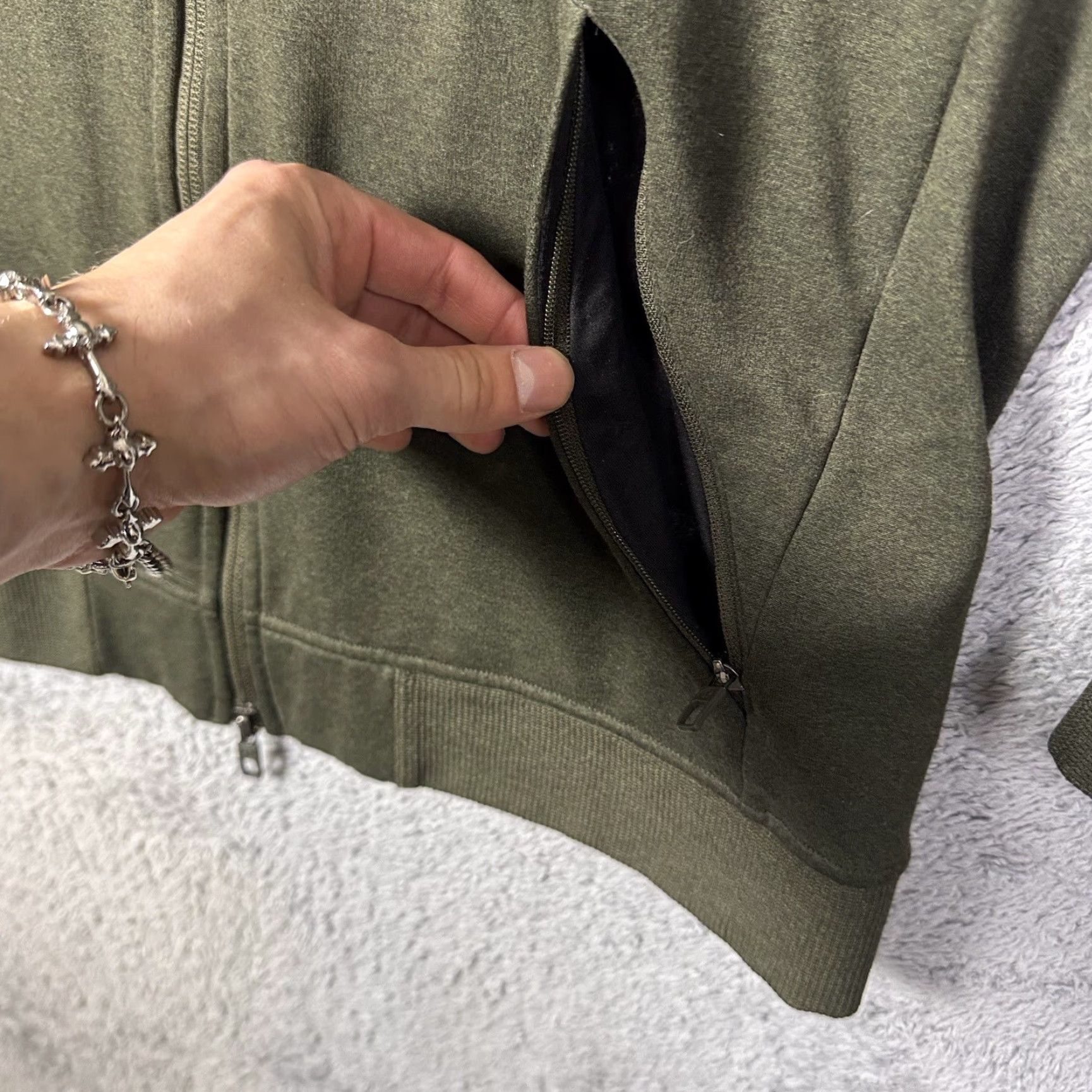 Lululemon Lululemon City Sweat Jacket Mens L Full Zip Olive Green Athletic tech Size US L / EU 52-54 / 3 - 7 Thumbnail