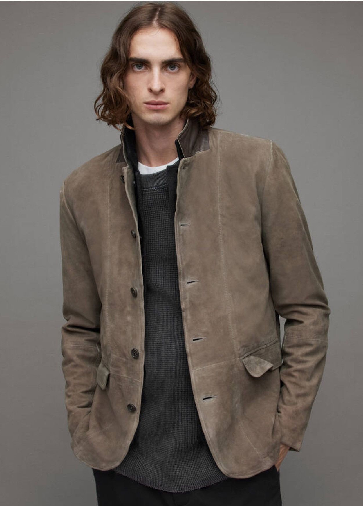 Image of Allsaints Jacket in Beige, Men's (Size 2XL)