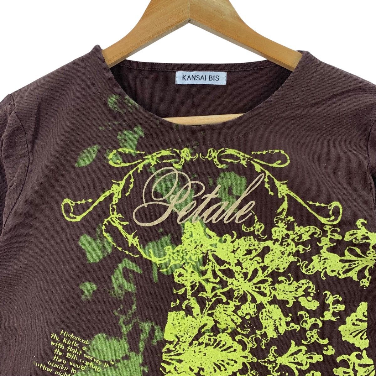 Kansai Yamamoto Vintage KANSAI YAMAMOTO BIS Petale Japanese Brand Tshirt Size S / US 4 / IT 40 - 4 Thumbnail