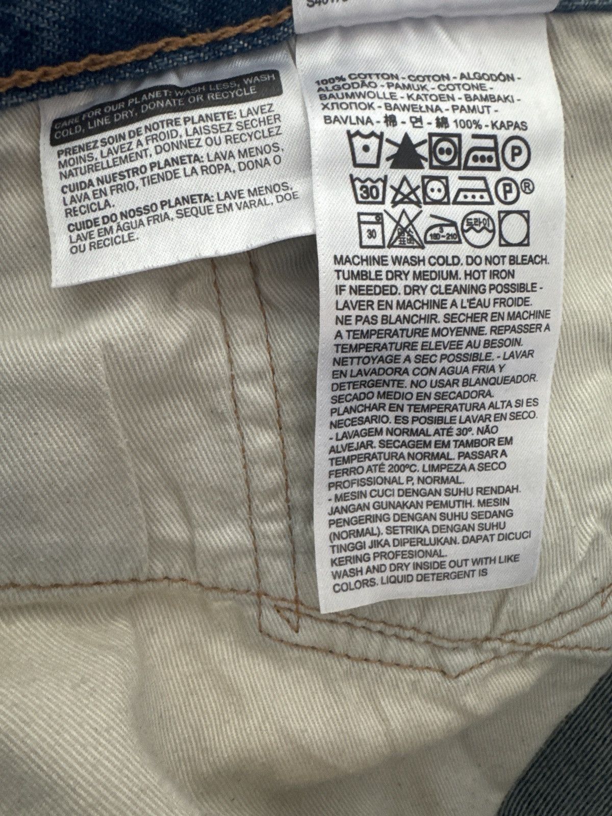 DENIM TEARS × Levi's Denim Tears x Levi’s Peace in My Pocket jeans light wash Size US 34 / EU 50 - 5 Thumbnail