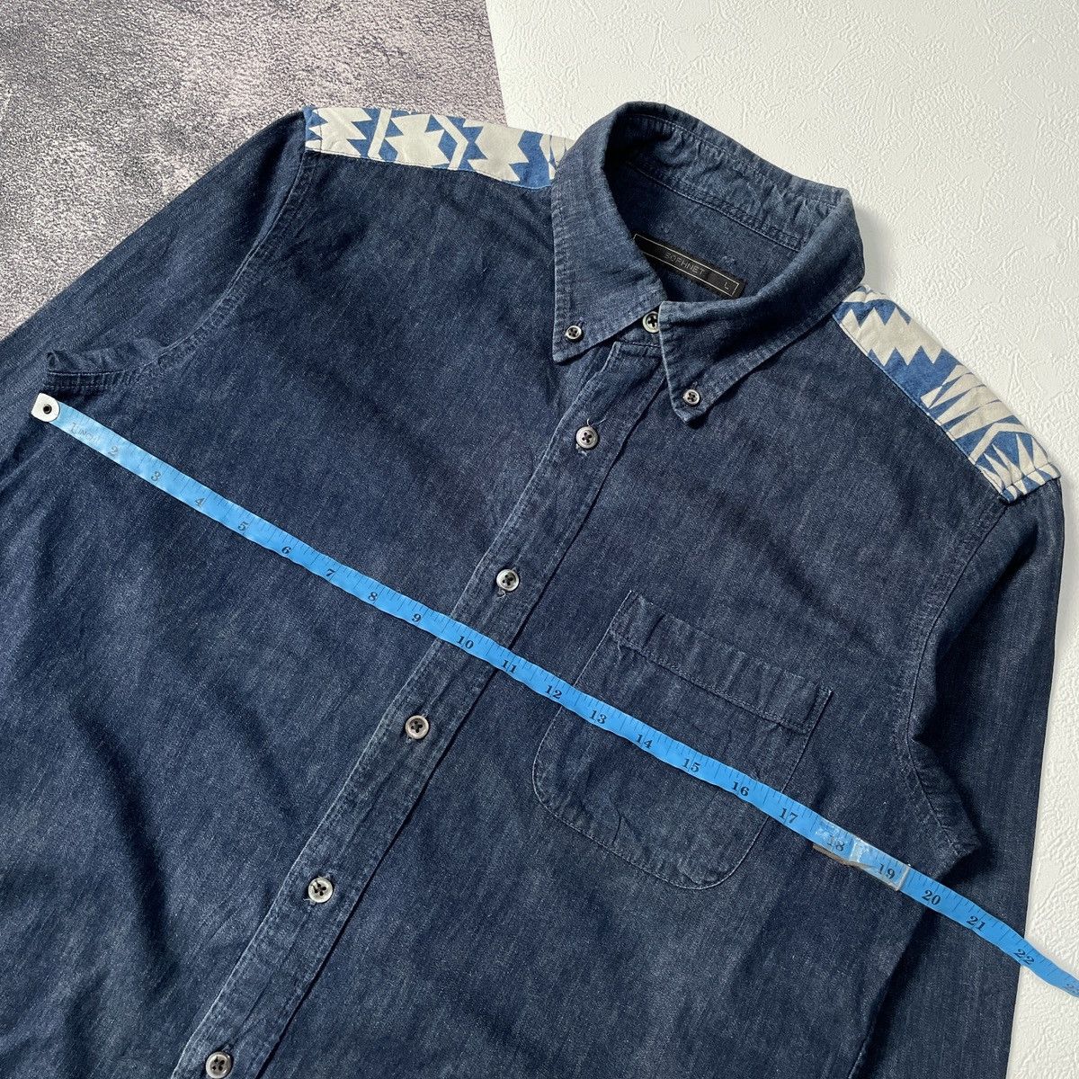 Sophnet. 🔥Sophnet japan western pattern denim shirt Size US L / EU 52-54 / 3 - 9 Thumbnail