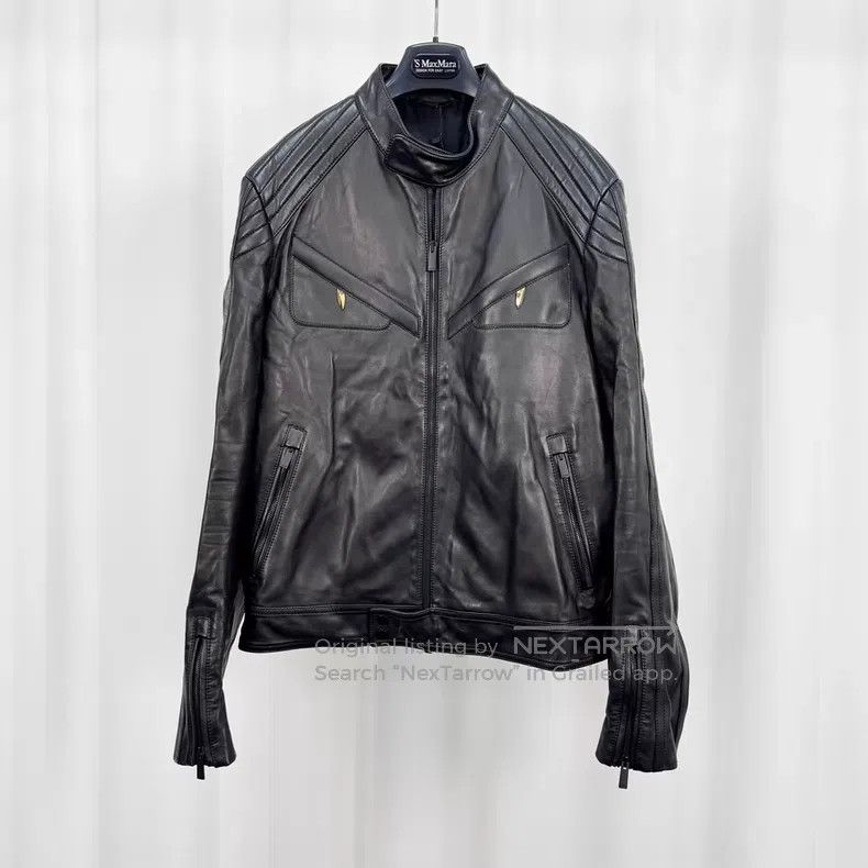 Fendi Fendi Black Lamb Leather Small Monster Biker Jacket Size US M / EU 48-50 / 2 - 1 Thumbnail