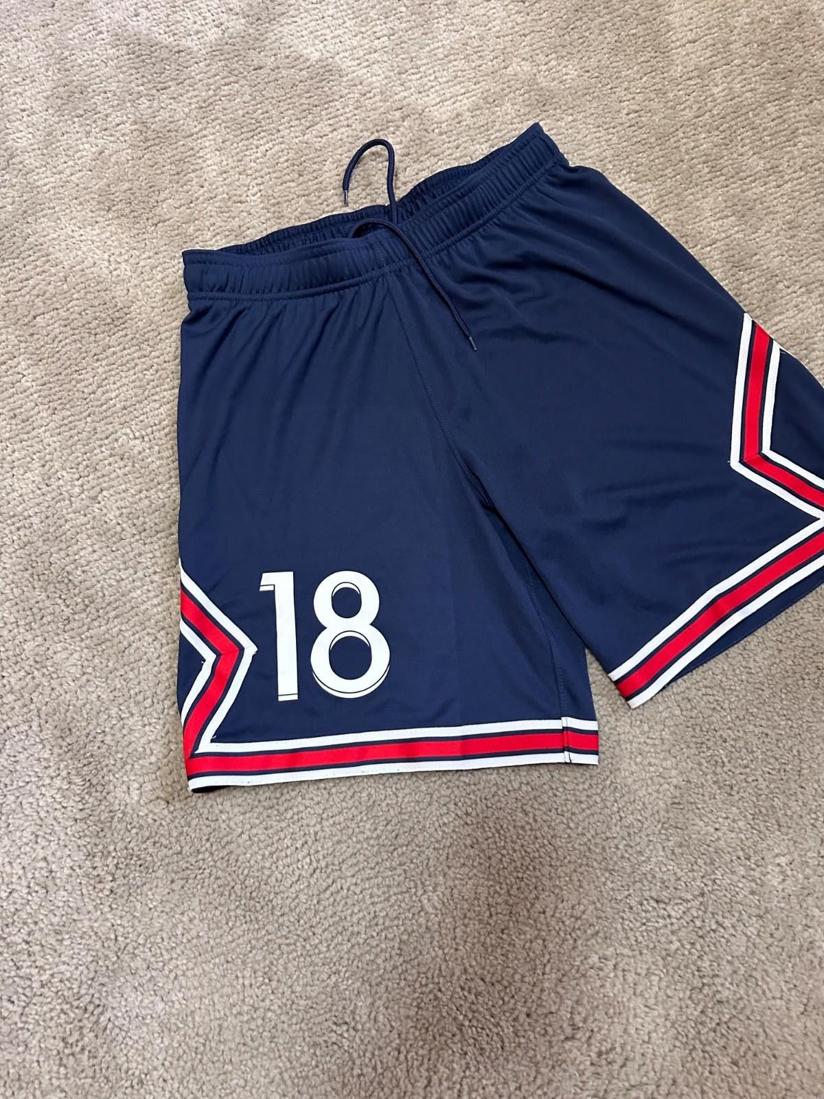 Nike Jordan Paris Saint Germain Stadium Shorts #18 Sz M Size US 32 / EU 48 - 2 Thumbnail