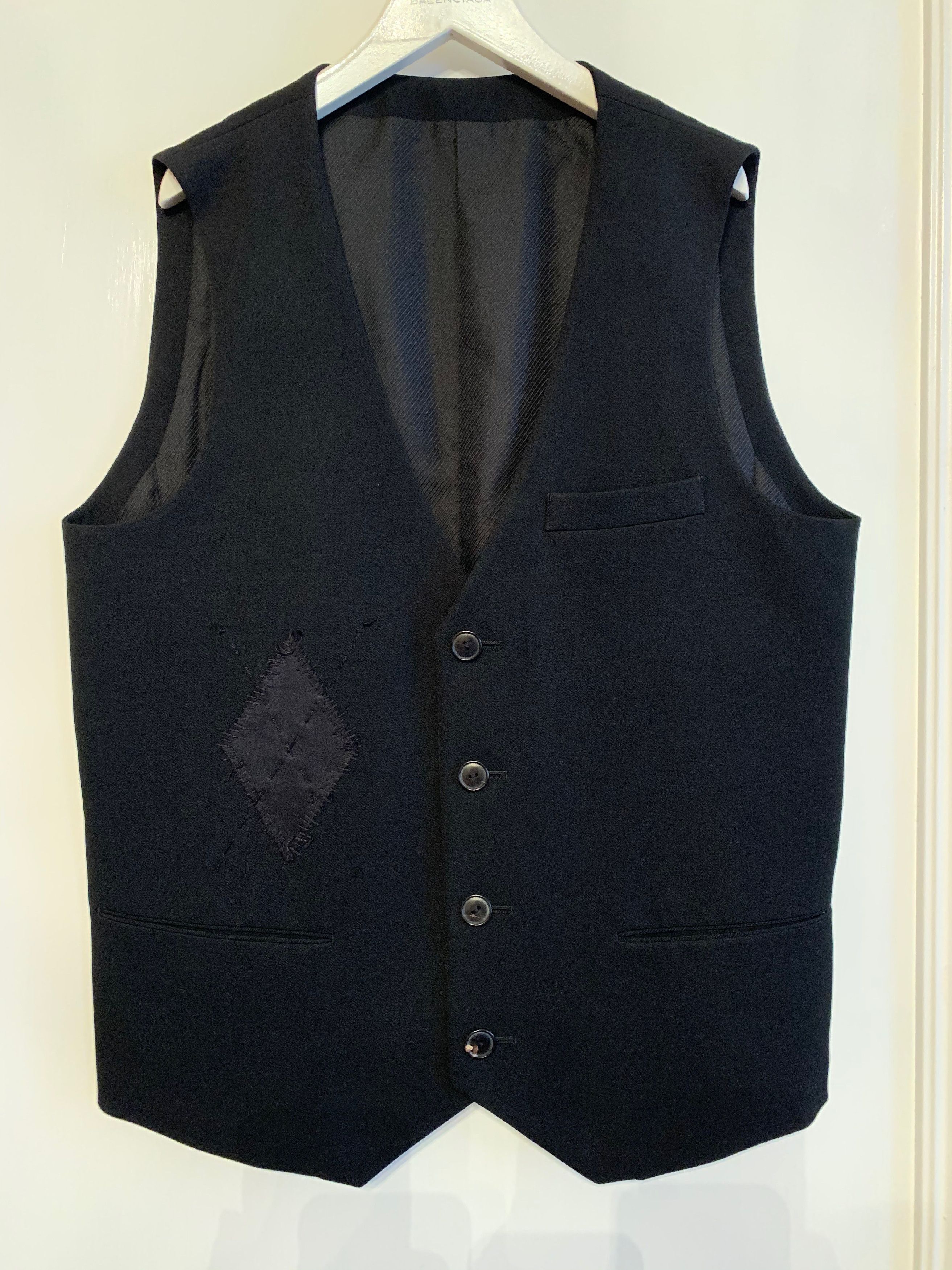 image of Number N Ine Number Nine ( Number (N)Ine) Vest -New!! Size-Jp.2 in Black, Men's (Size Small)