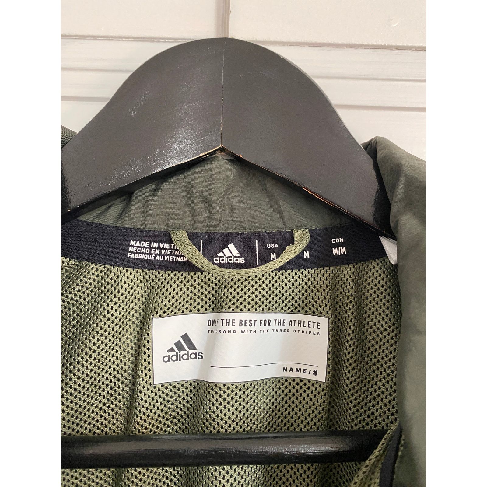 Adidas Minnesota Wild Adidas Army Green Snap-Button Windbreaker - M Size US M / EU 48-50 / 2 - 3 Thumbnail