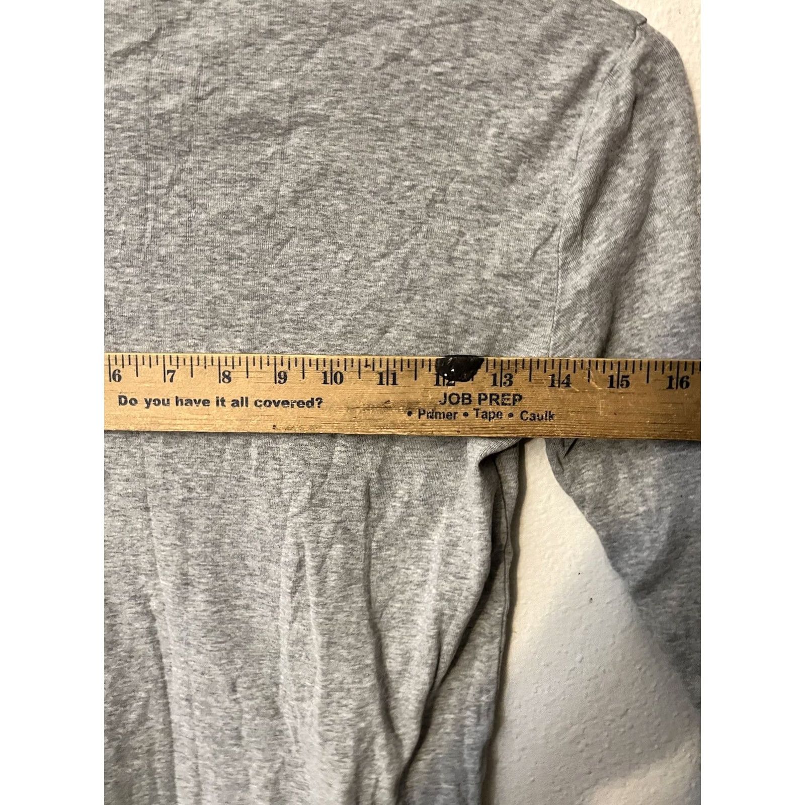 Gap Gap Favorite Tee Women Solid Round Neck Long Sleeve Size Small Gray Y2K Size S / US 4 / IT 40 - 5 Thumbnail