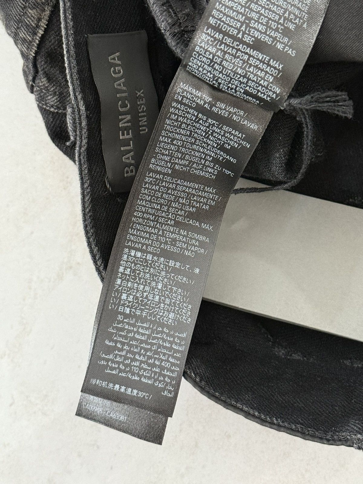 Balenciaga Balenciaga SS23 Runway Complete Destroyed Black Denim Sz.XS Size US 29 - 12 Thumbnail