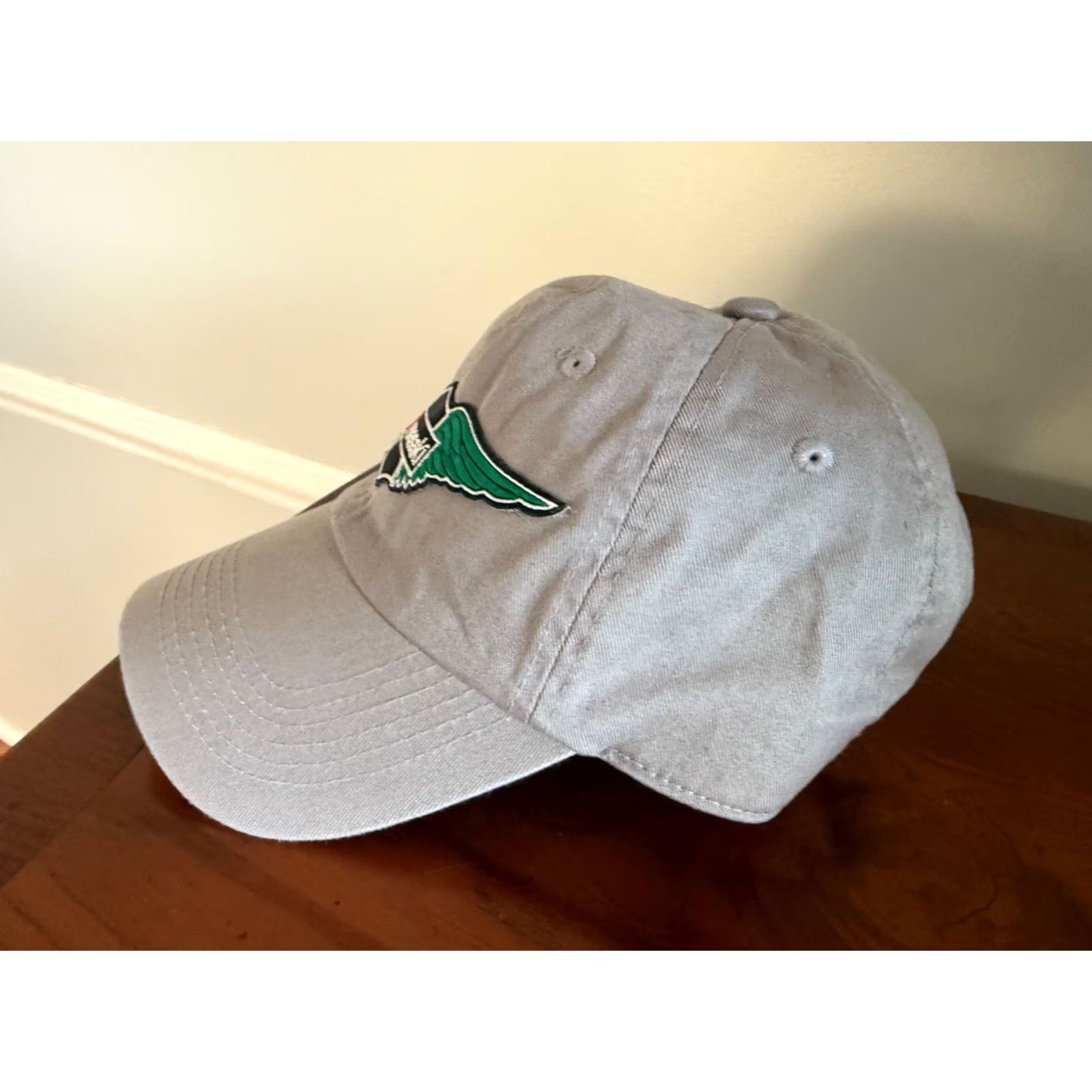 Vintage Kawasaki Racing Hat Cap Strapback GRAY Green Wings Vintage Logo Baseball Cap Adjustable Men Size ONE SIZE - 2 Thumbnail