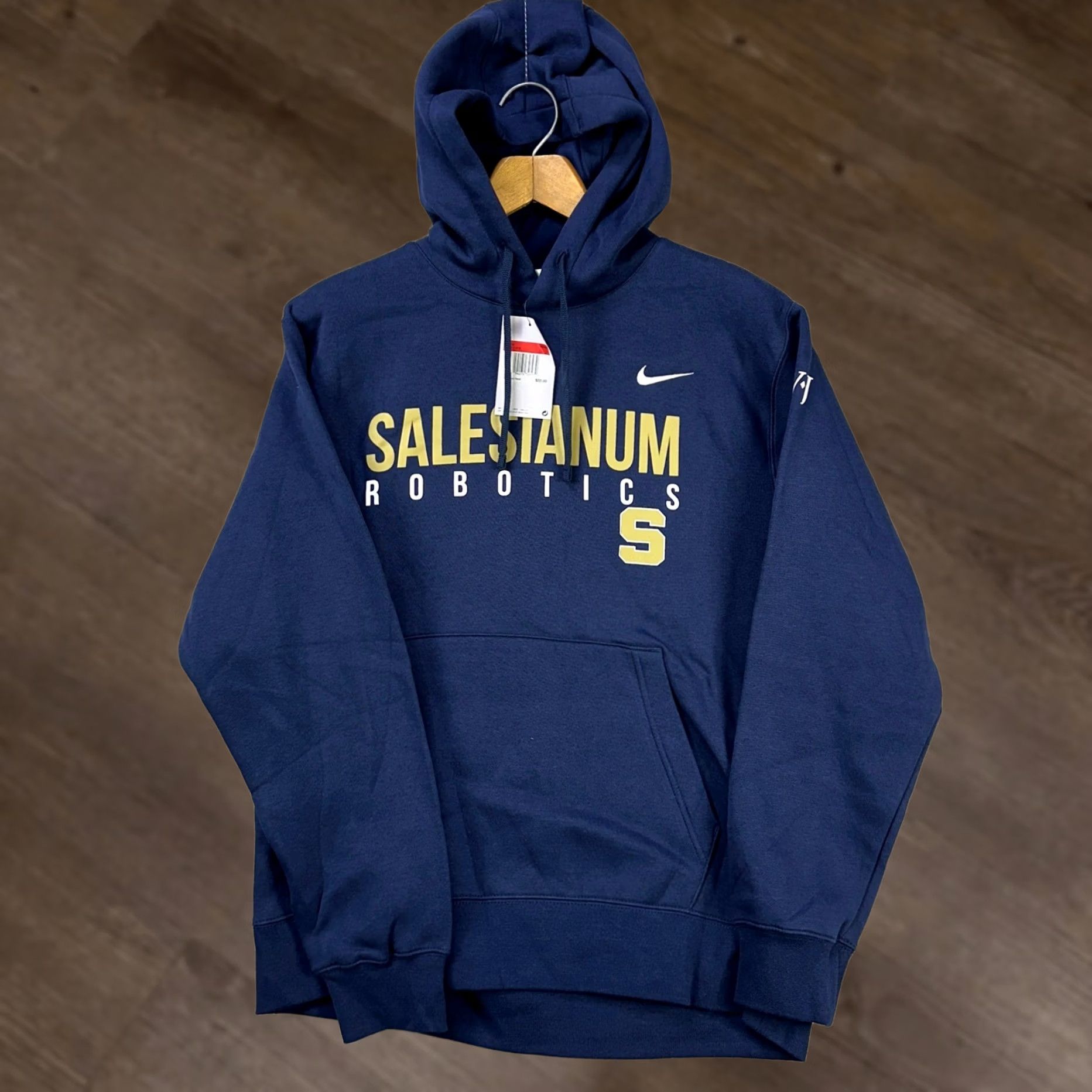 Nike Nike Mens Hoodie Sweatshirt L Blue Drawstring Pocket Graphic Print тру Size US L / EU 52-54 / 3 - 1 Thumbnail