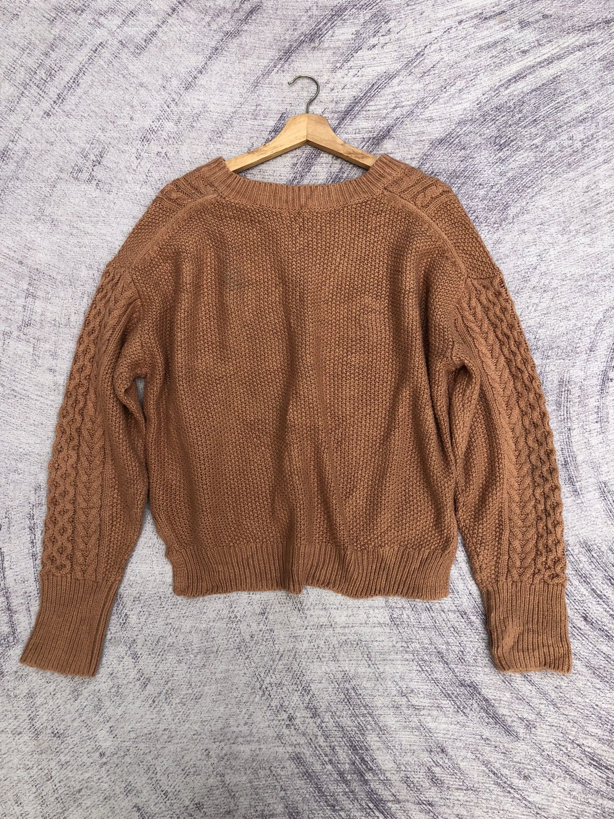20471120 × Vintage 🔴Japanese Knitsweater Pureknit Memeri/Jumper Like Crop Top Size US XL / EU 56 / 4 - 8 Thumbnail
